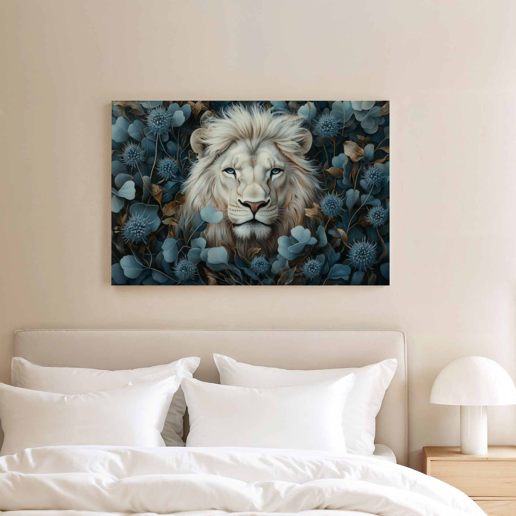 Majestueuze witte leeuwenkop - Afbeelding 8