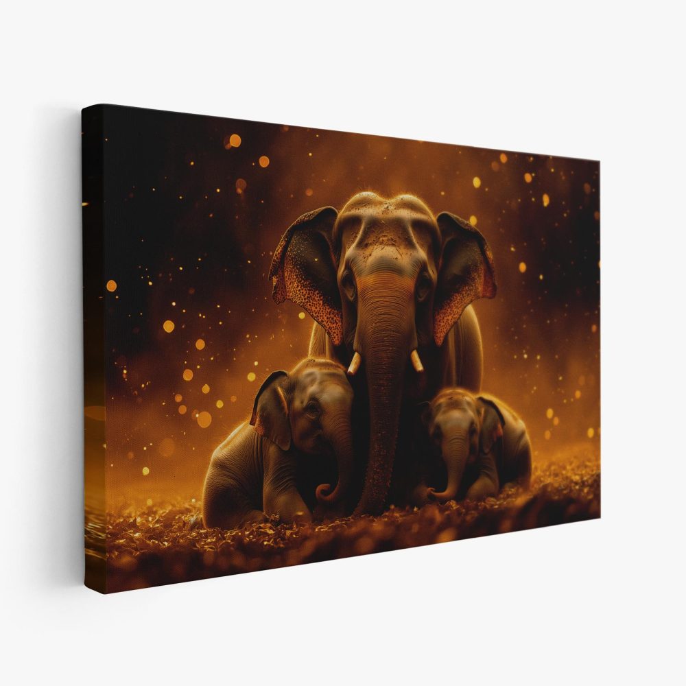 Gouden Olifantenfamilie Harmonie