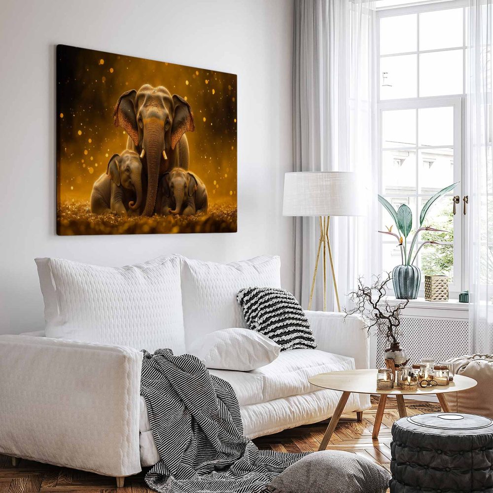 Alternative view of Gouden Olifantenfamilie Harmonie