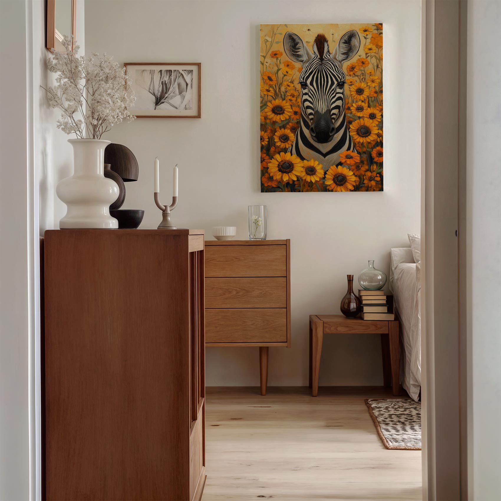 Zebra tussen zonnebloemen - Afbeelding 8