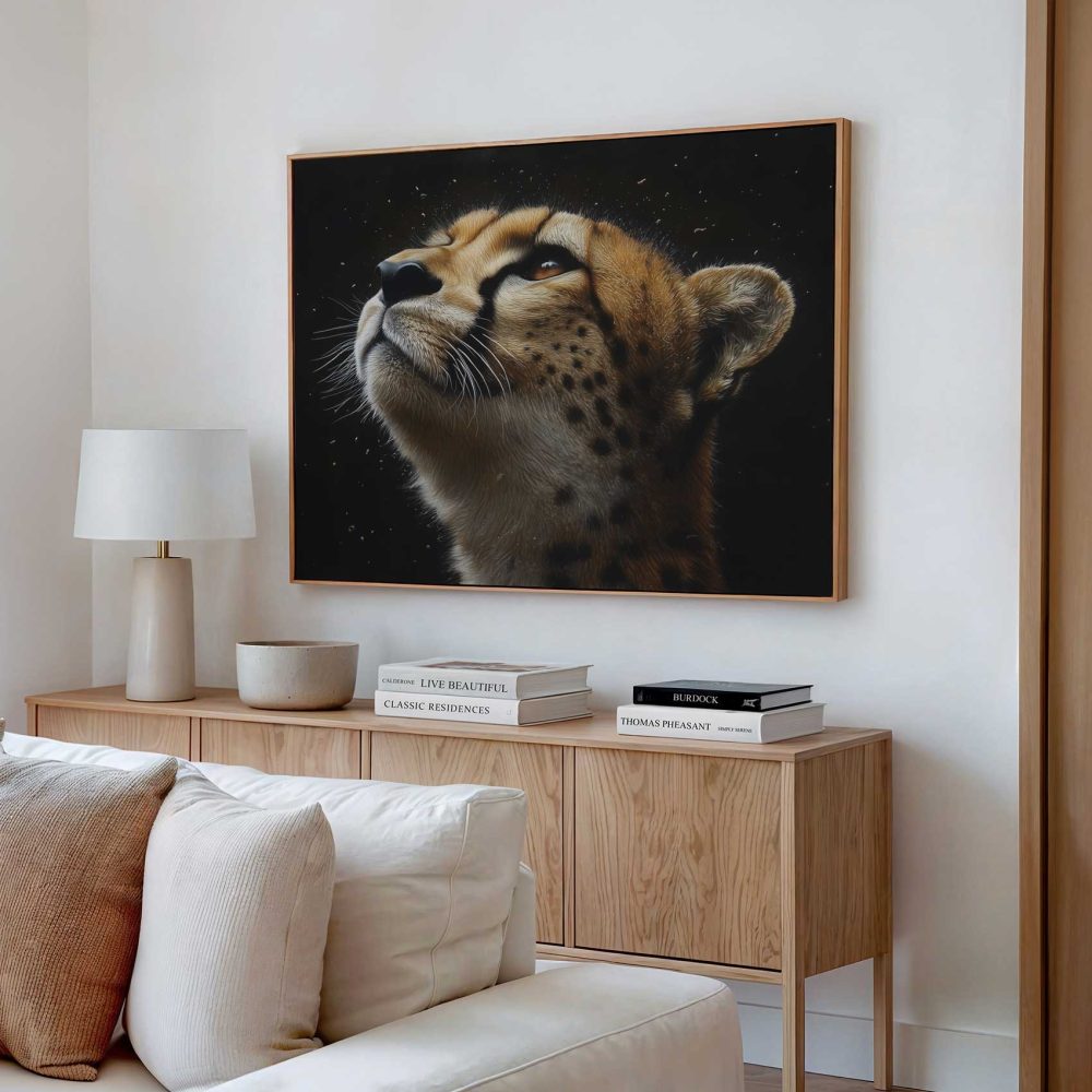 Alternative view of Artistieke cheetah close-up portret