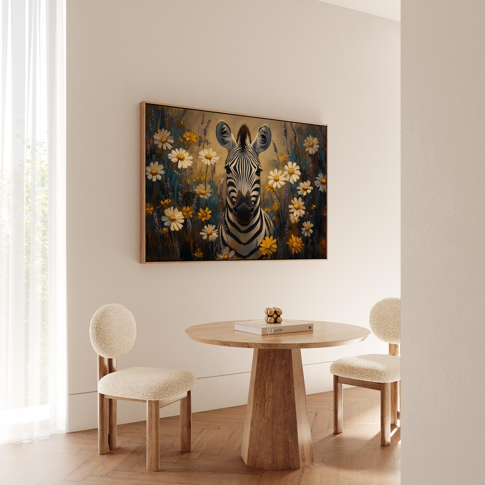 Zebra tussen bloemenveld - Afbeelding 5