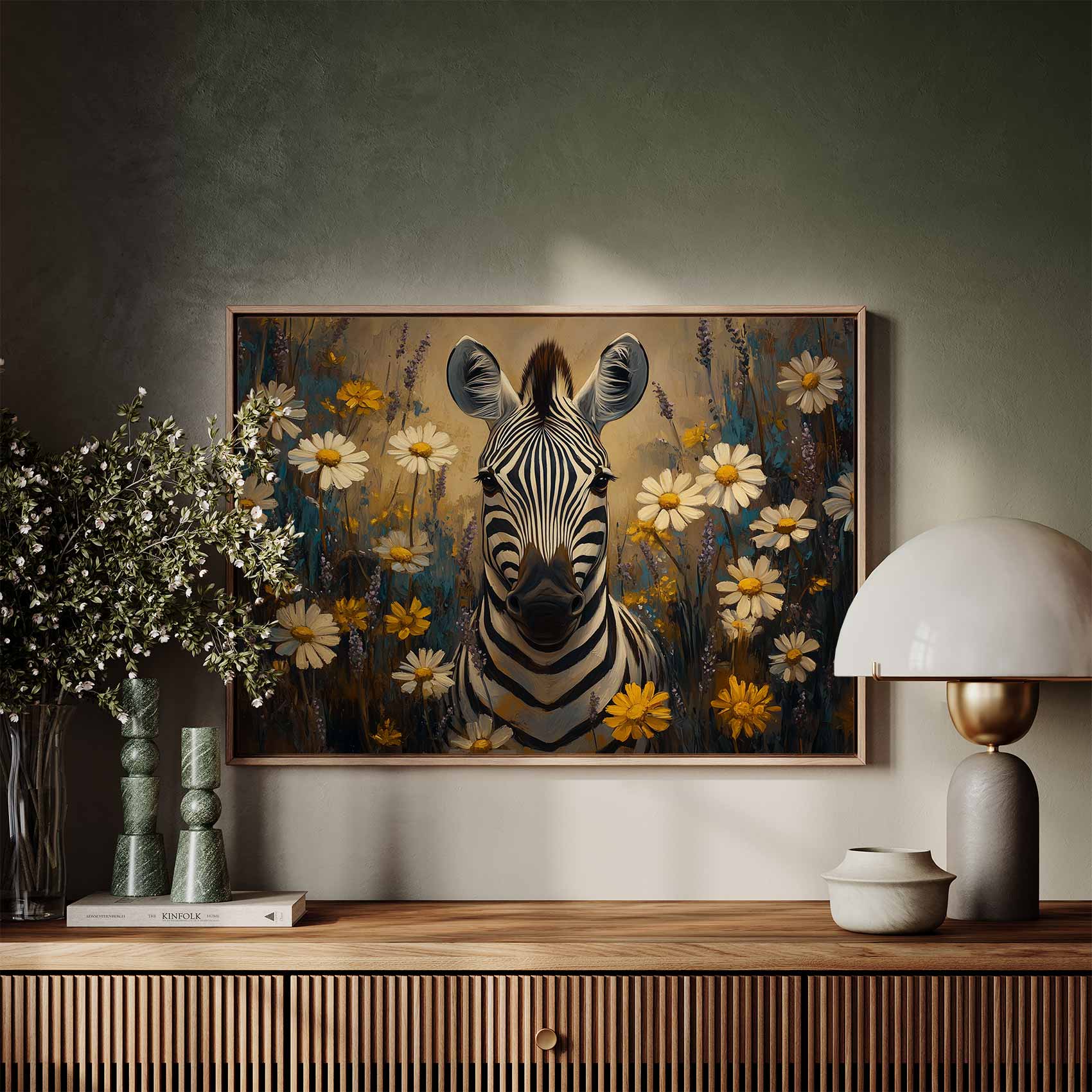 Zebra tussen bloemenveld - Afbeelding 7