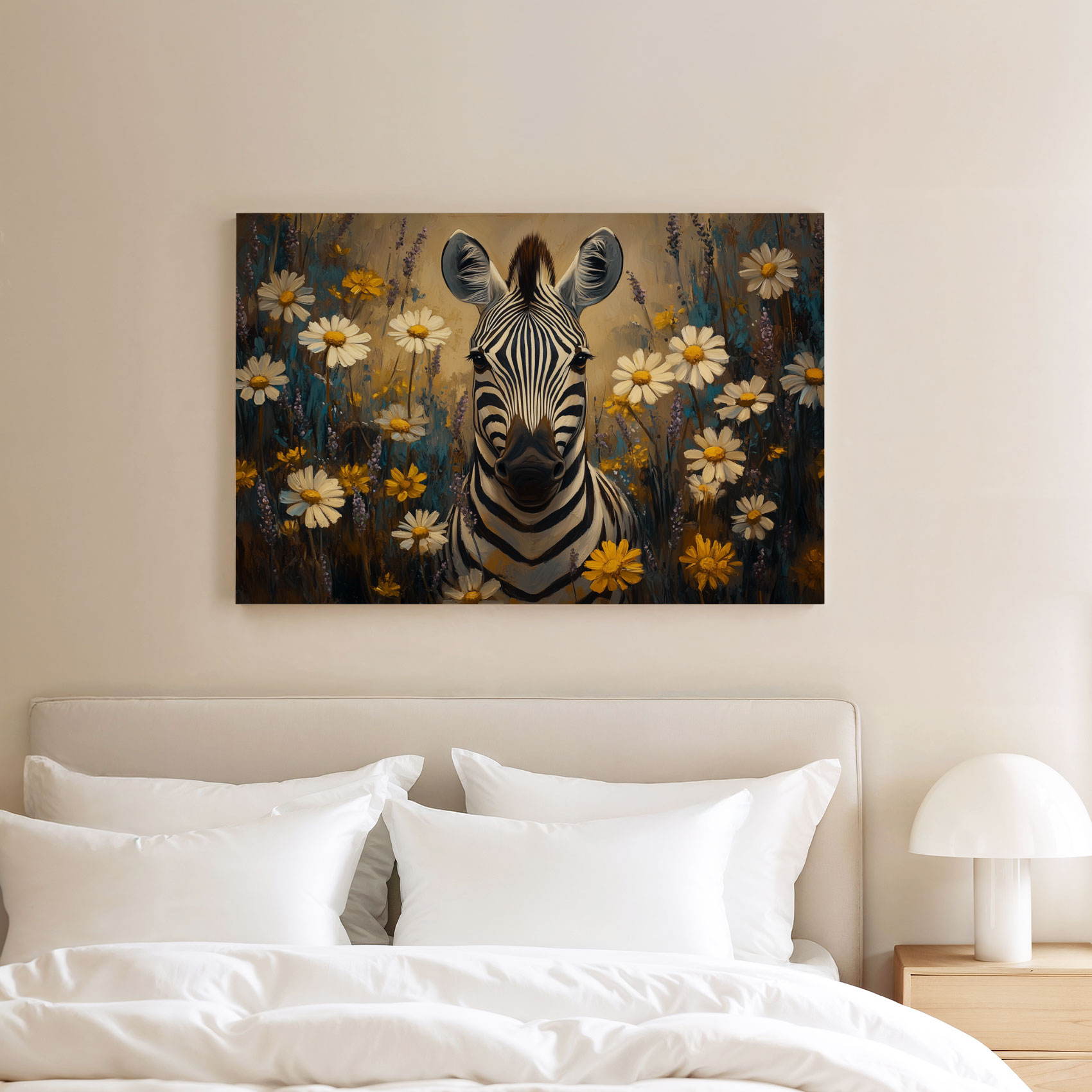Zebra tussen bloemenveld - Afbeelding 8