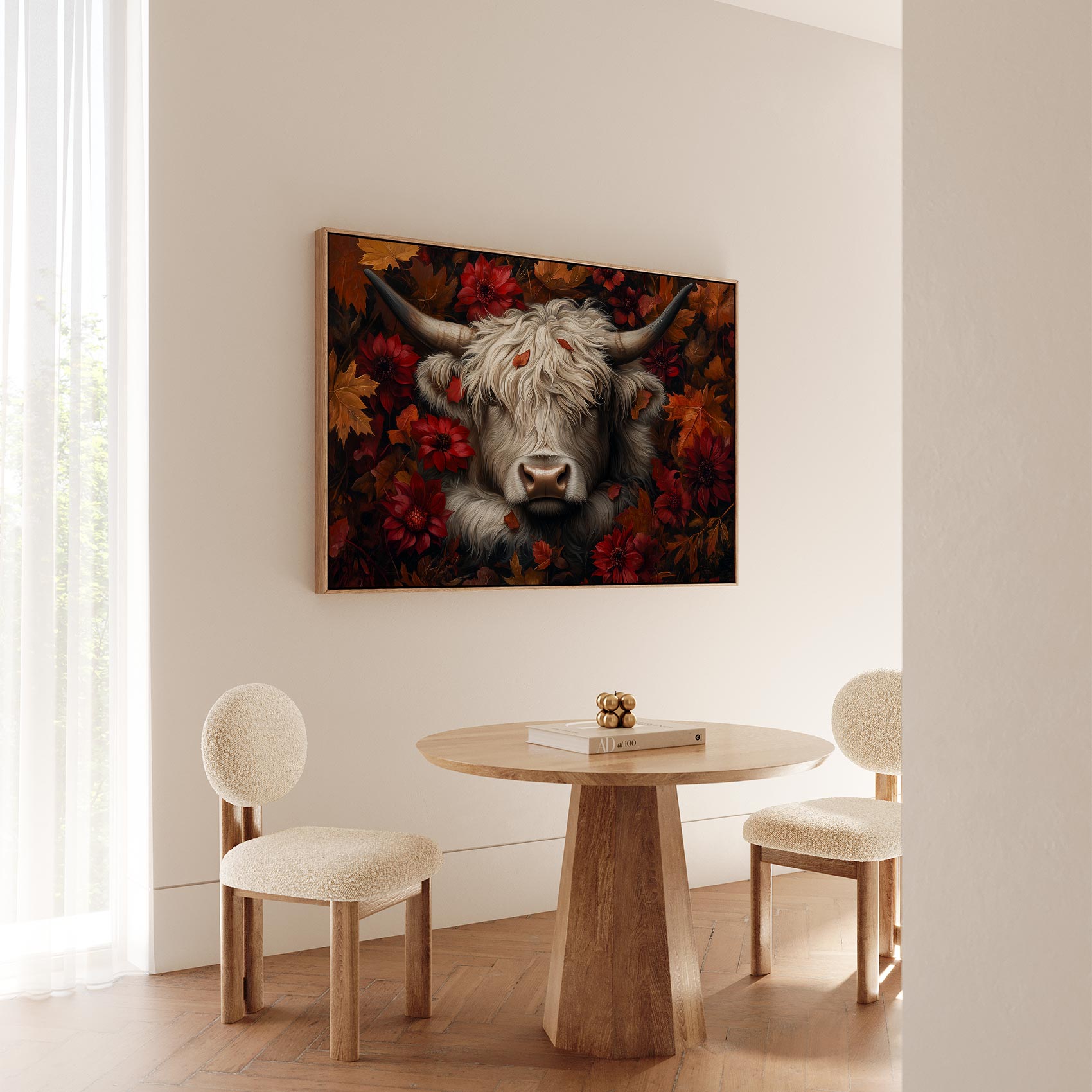 Witte koe tussen bloemenpracht - Afbeelding 5