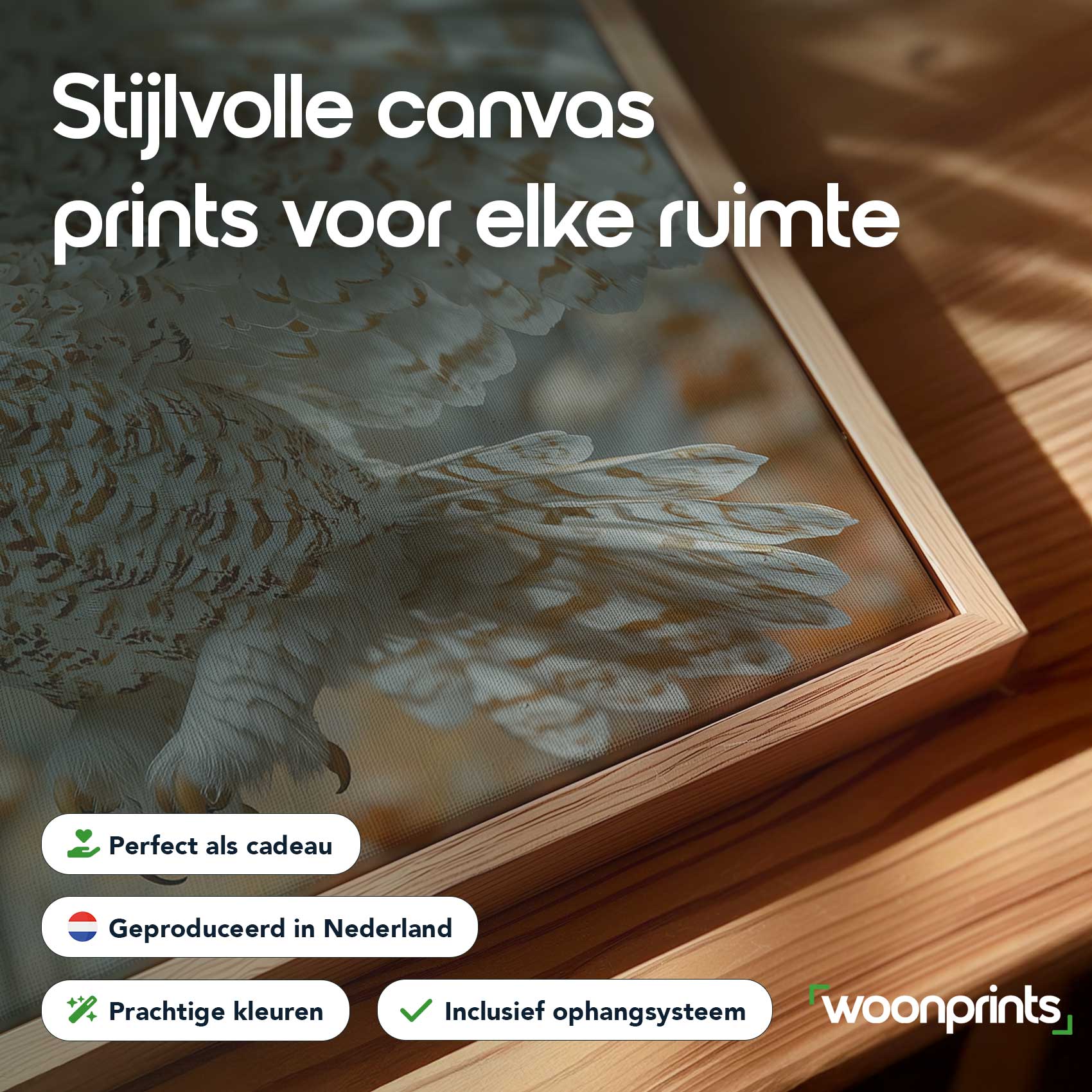 Witte uil in vlucht - Afbeelding 4