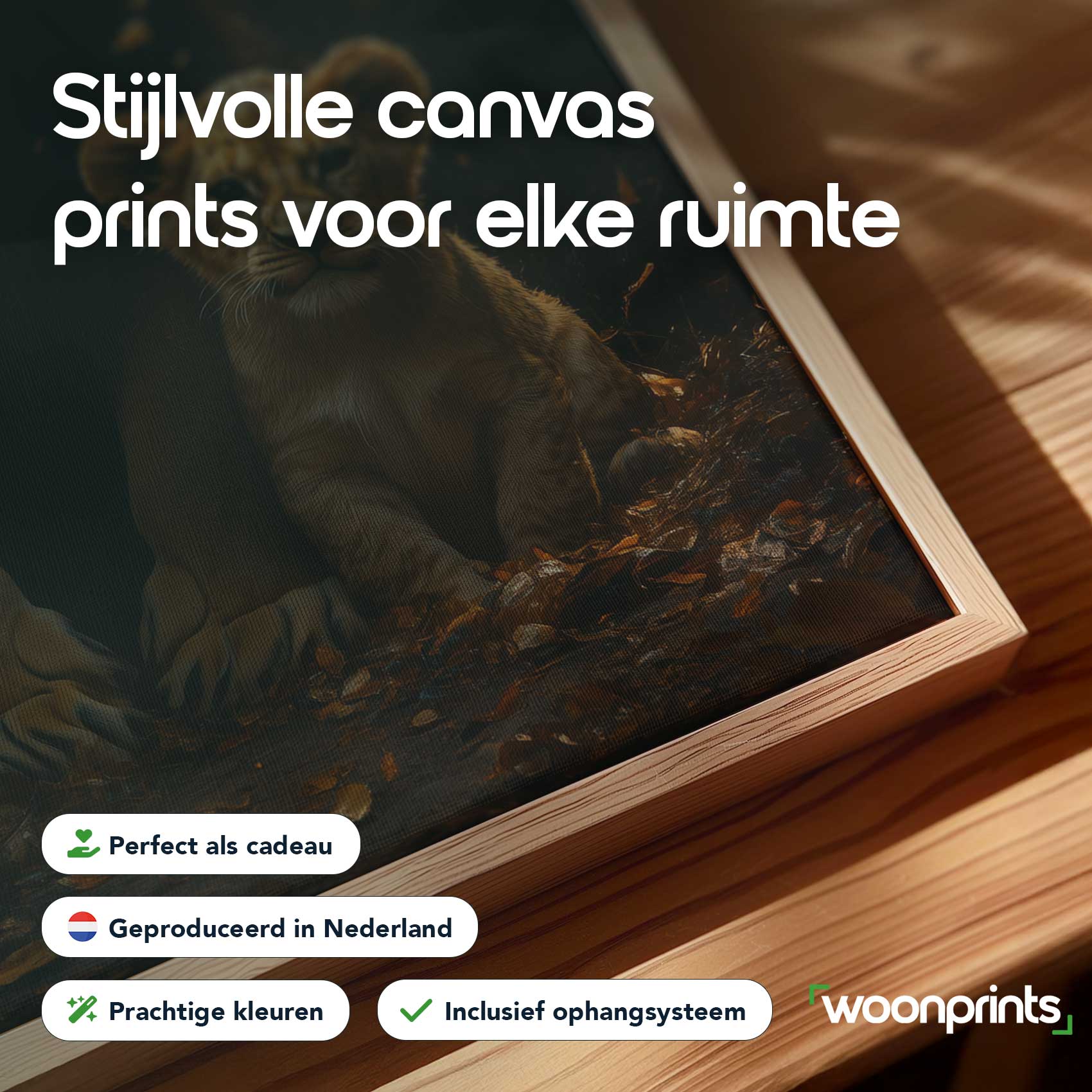 Majestueuze leeuw met welpen - Afbeelding 4