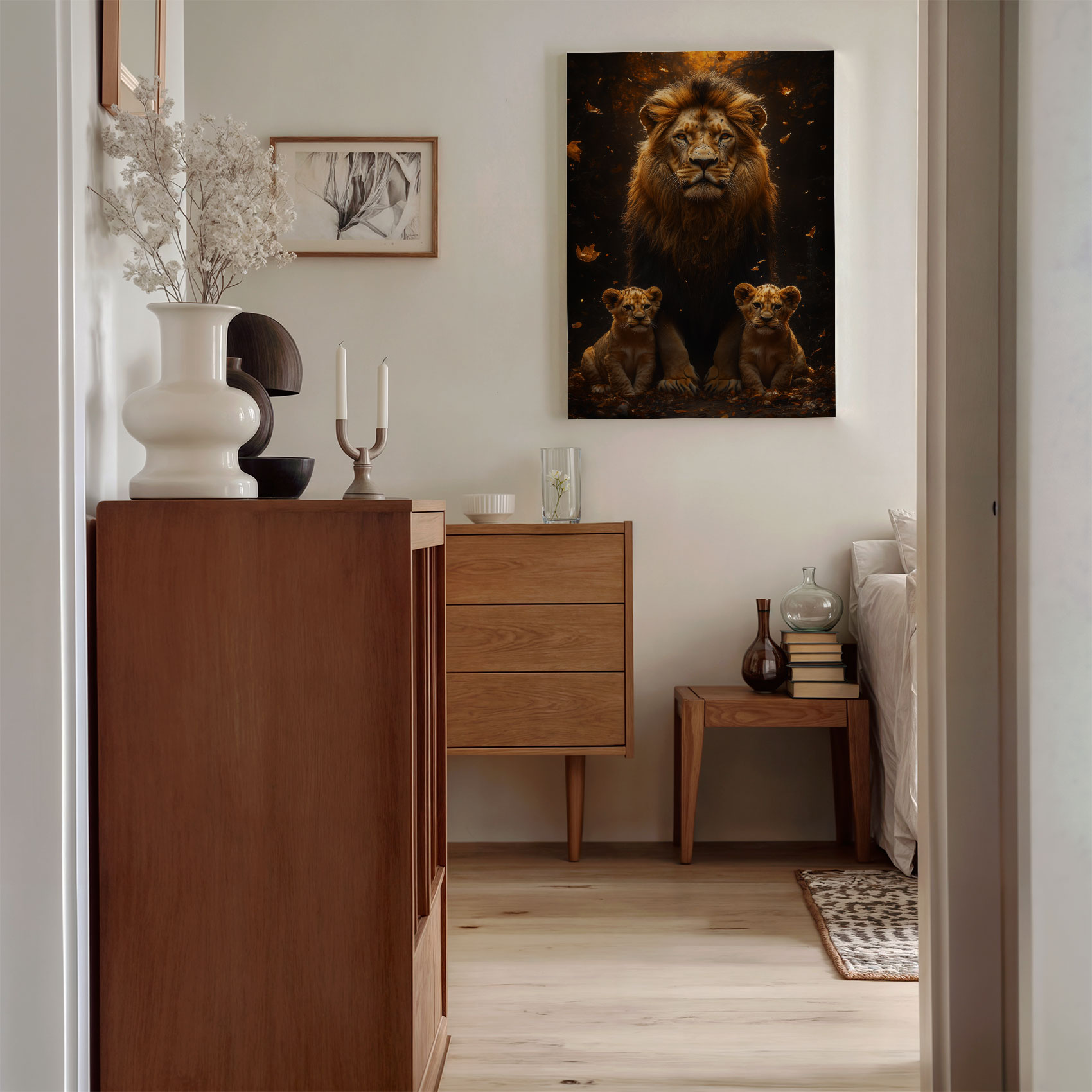 Majestueuze leeuw met welpen - Afbeelding 8