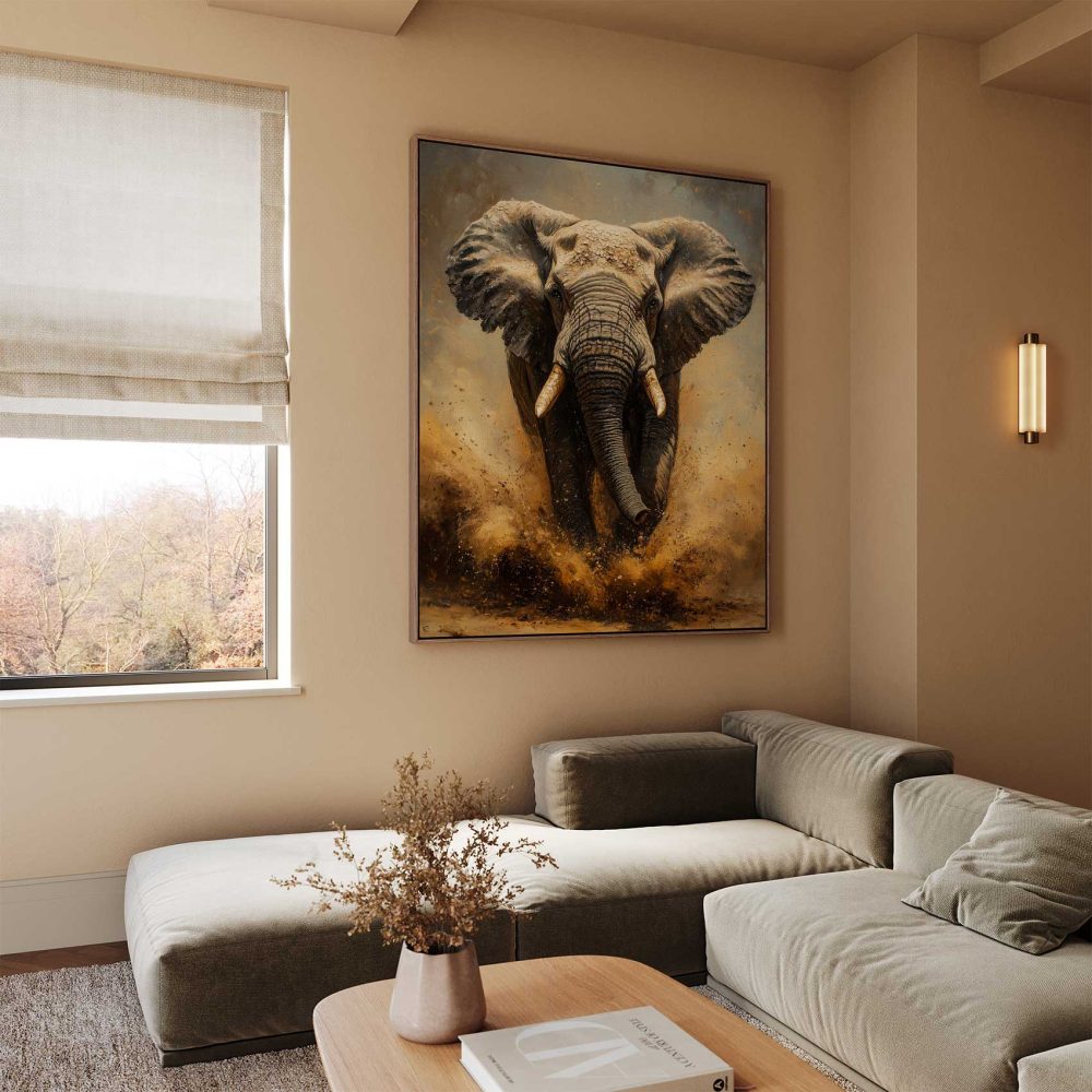 Alternative view of Majestueuze vliegende olifant