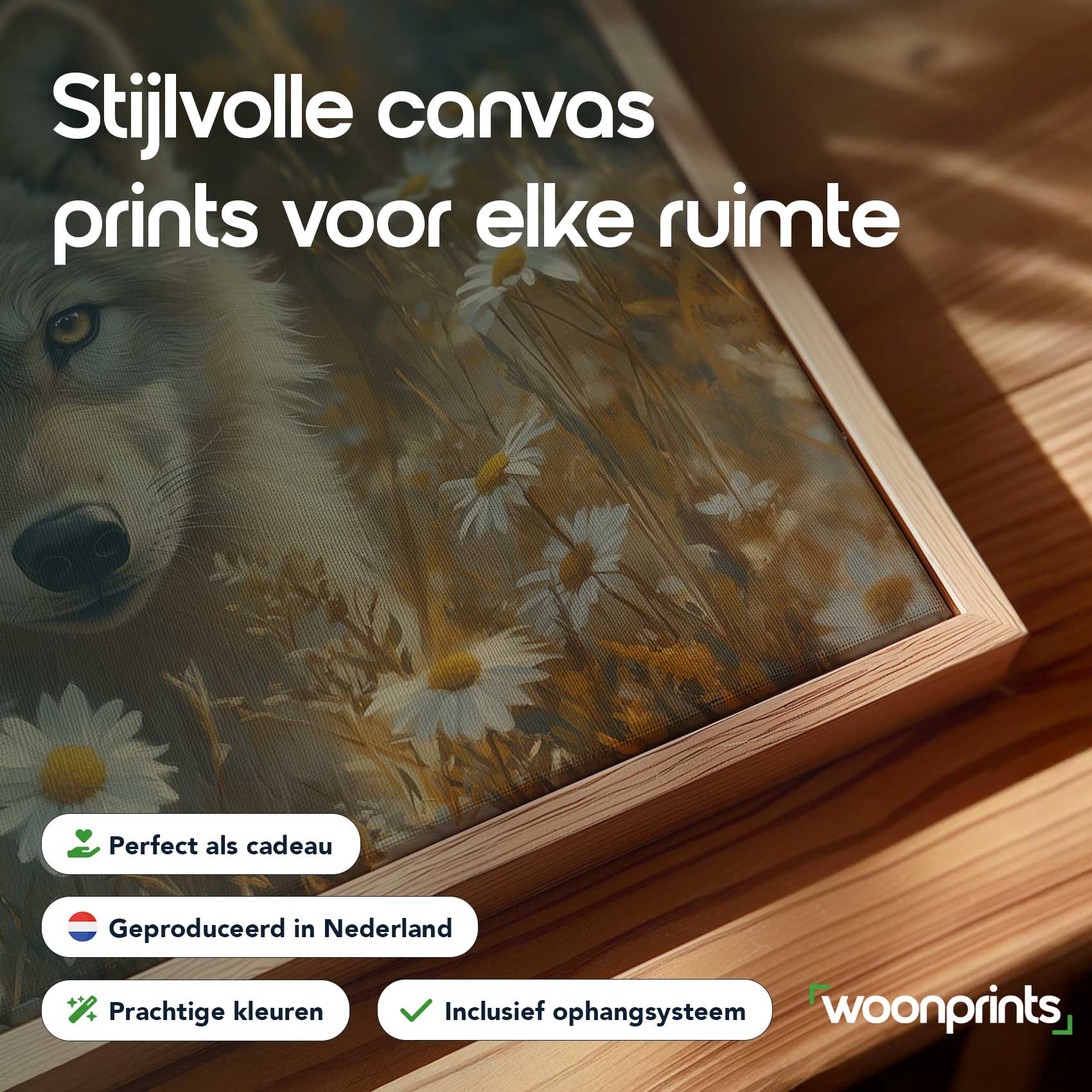 Wolf tussen gele bloemen - Afbeelding 4