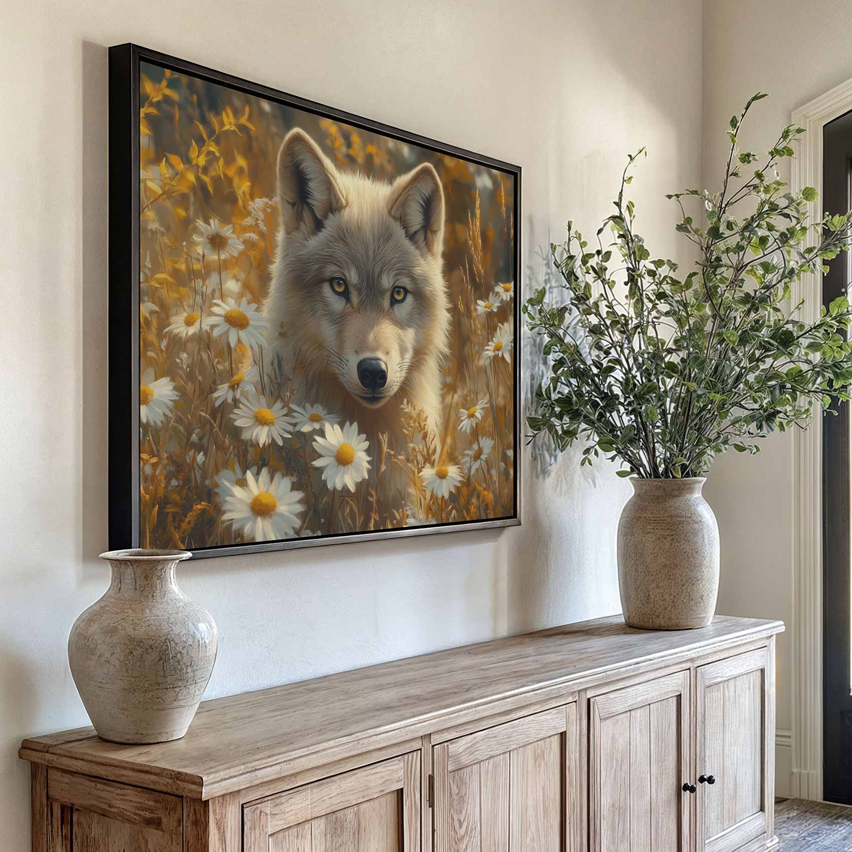 Wolf tussen gele bloemen - Afbeelding 6