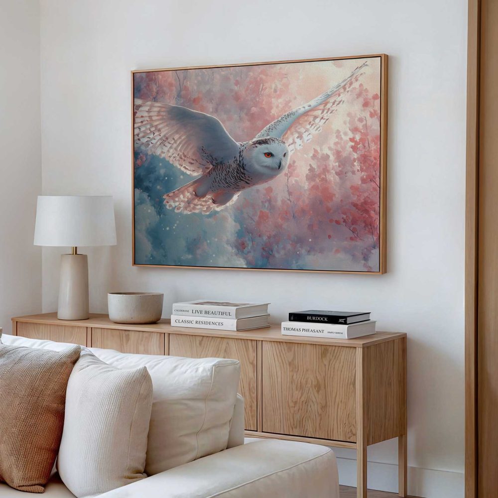 Alternative view of Dromerige Uil in Vlucht