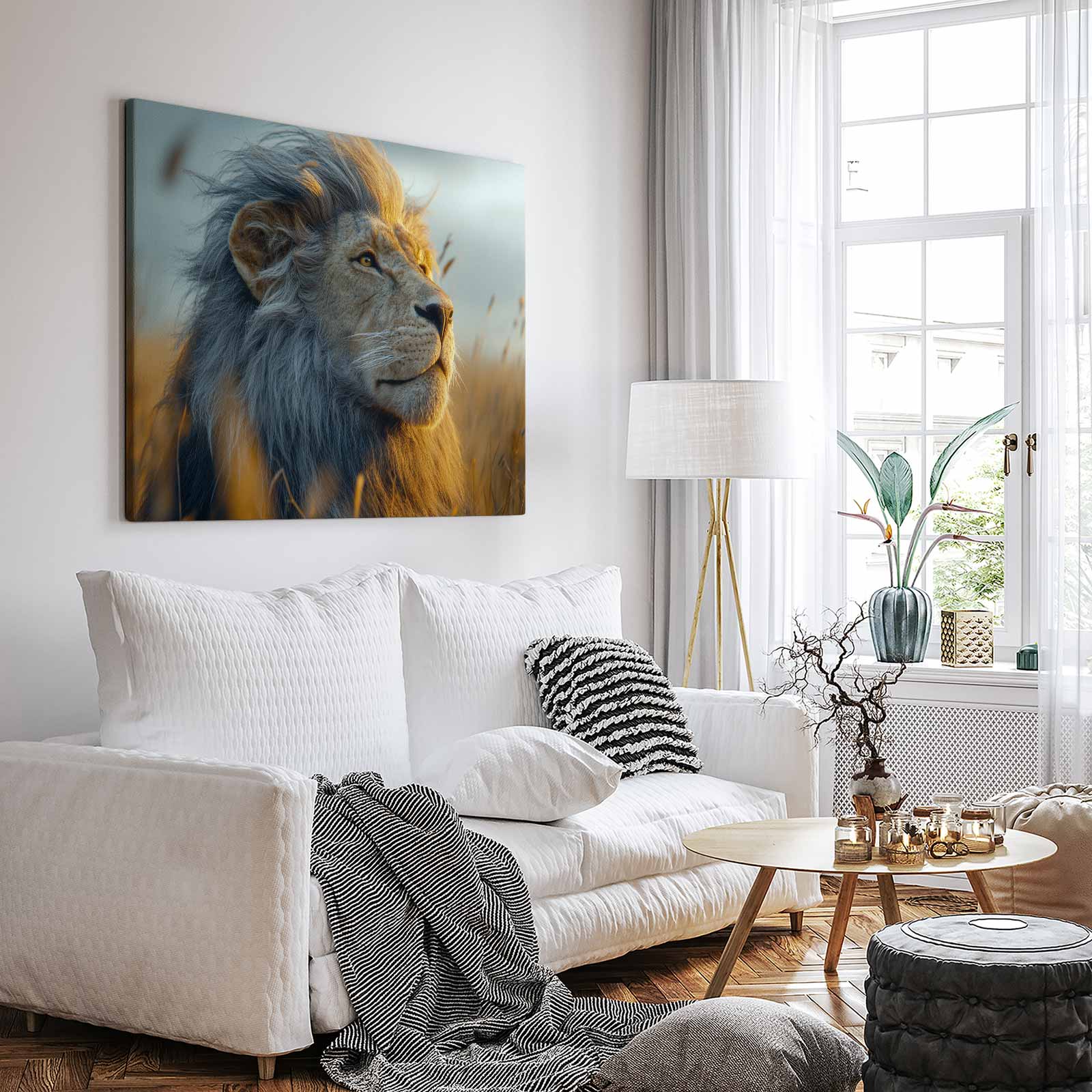 Majestueuze gouden leeuw - Afbeelding 3