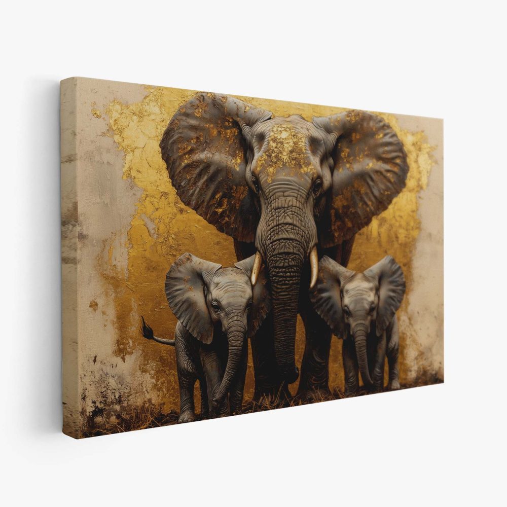 Gouden Olifantenfamilie Harmonie