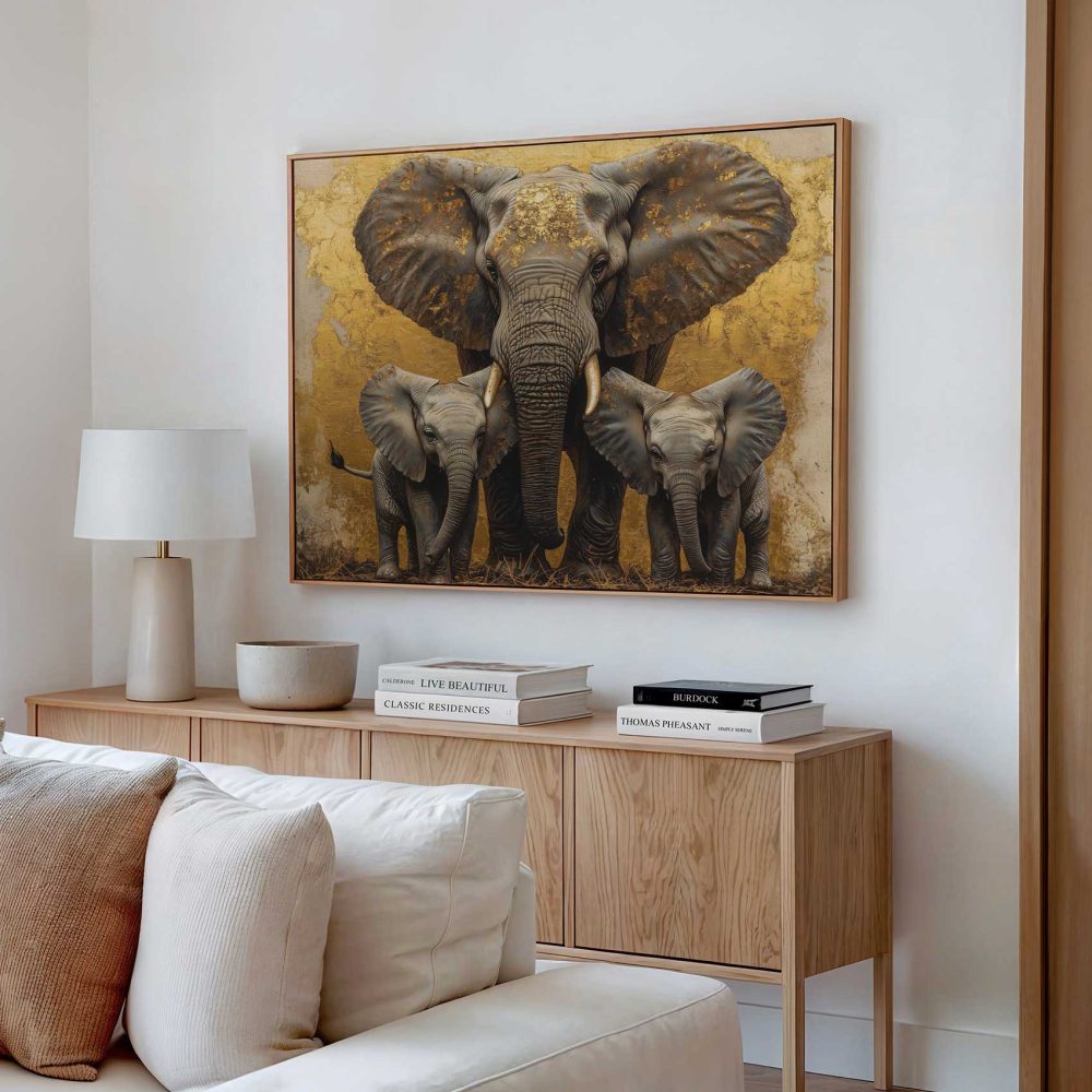 Alternative view of Gouden Olifantenfamilie Harmonie