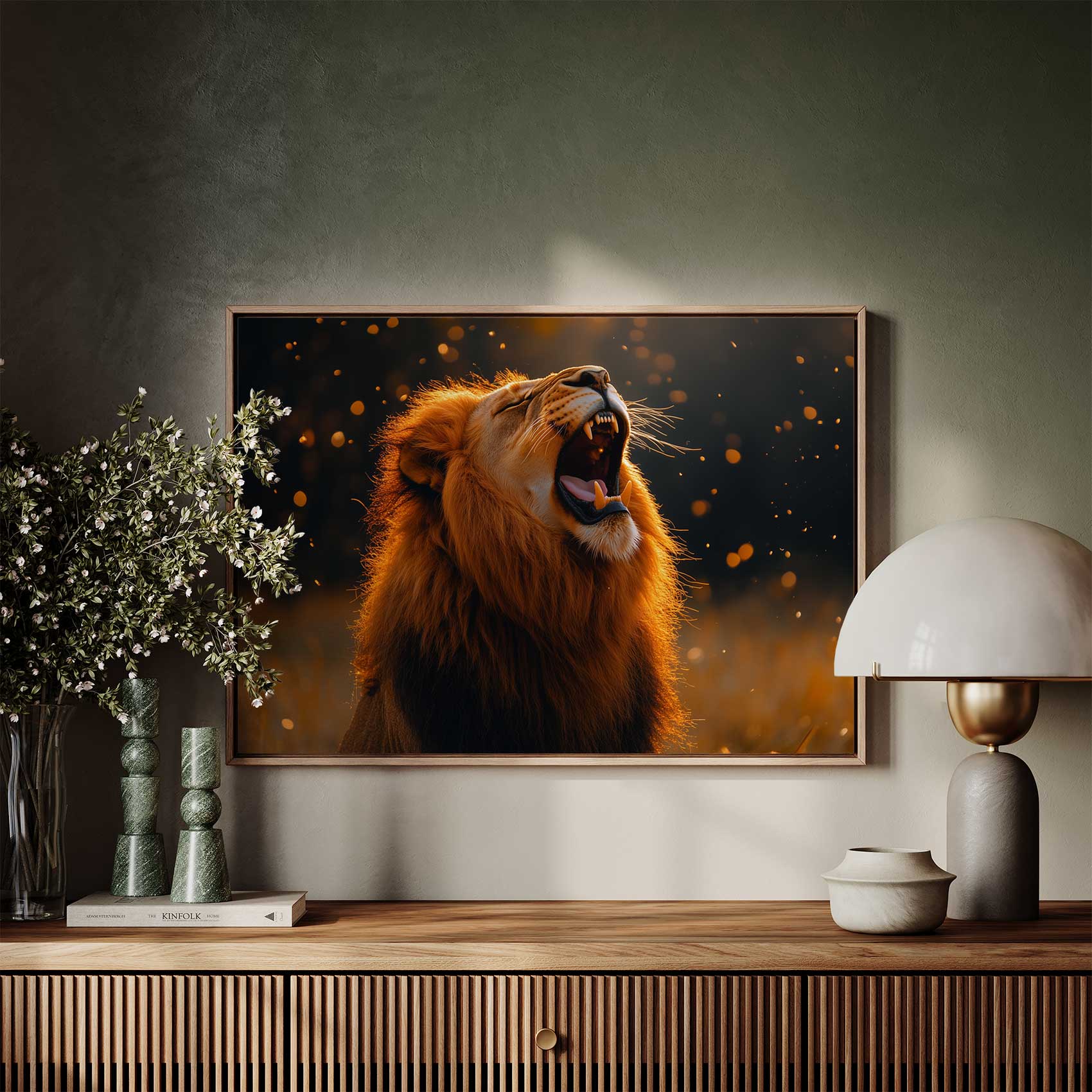 Majestueuze brullende leeuw - Afbeelding 7