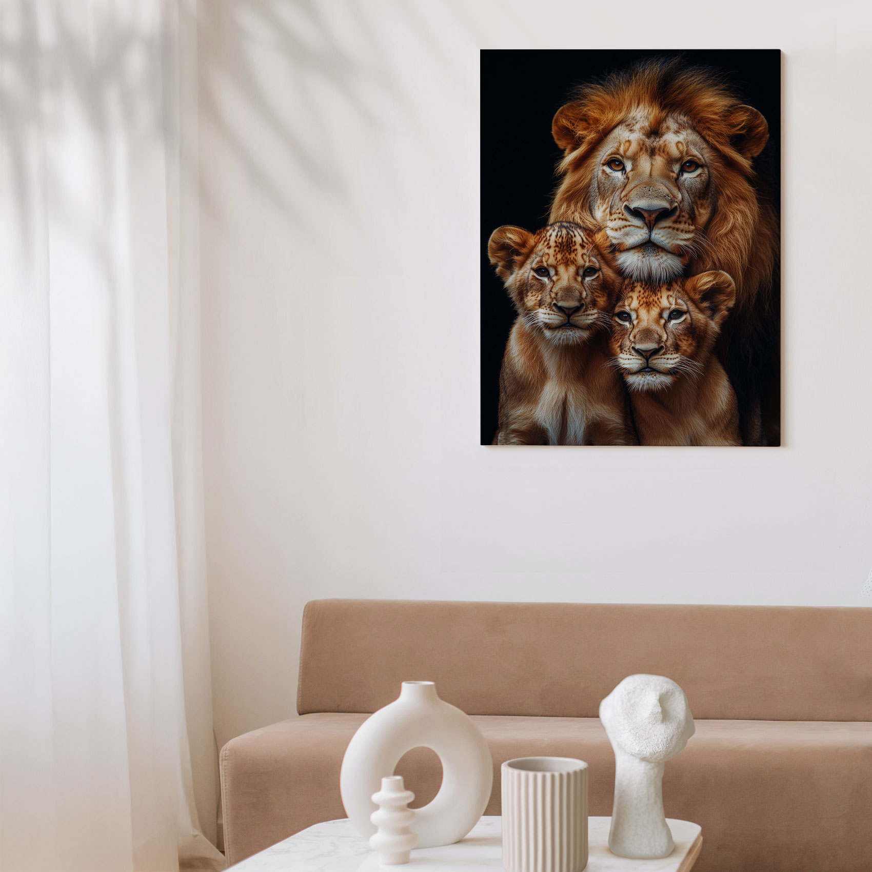 Majestueuze leeuw met welpen - Afbeelding 6