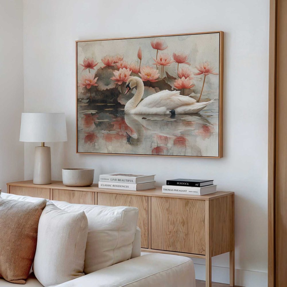 Alternative view of Elegante waterververzwaan in bloemen