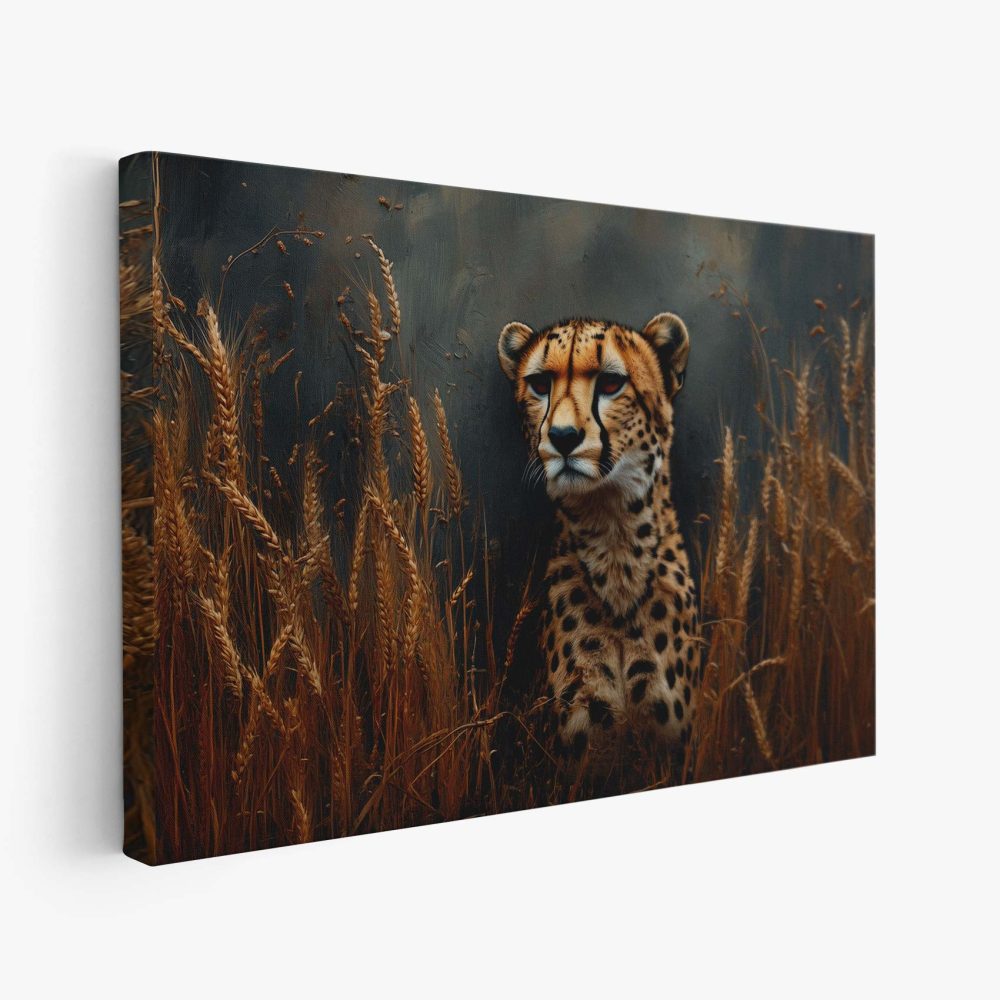 Eenzame cheetah in wildernis