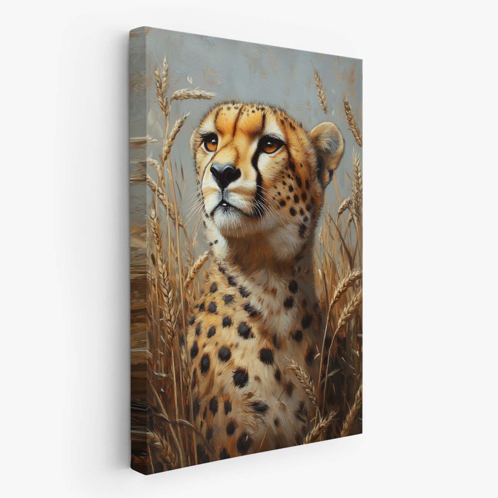 Cheetah in rustig graslandschap