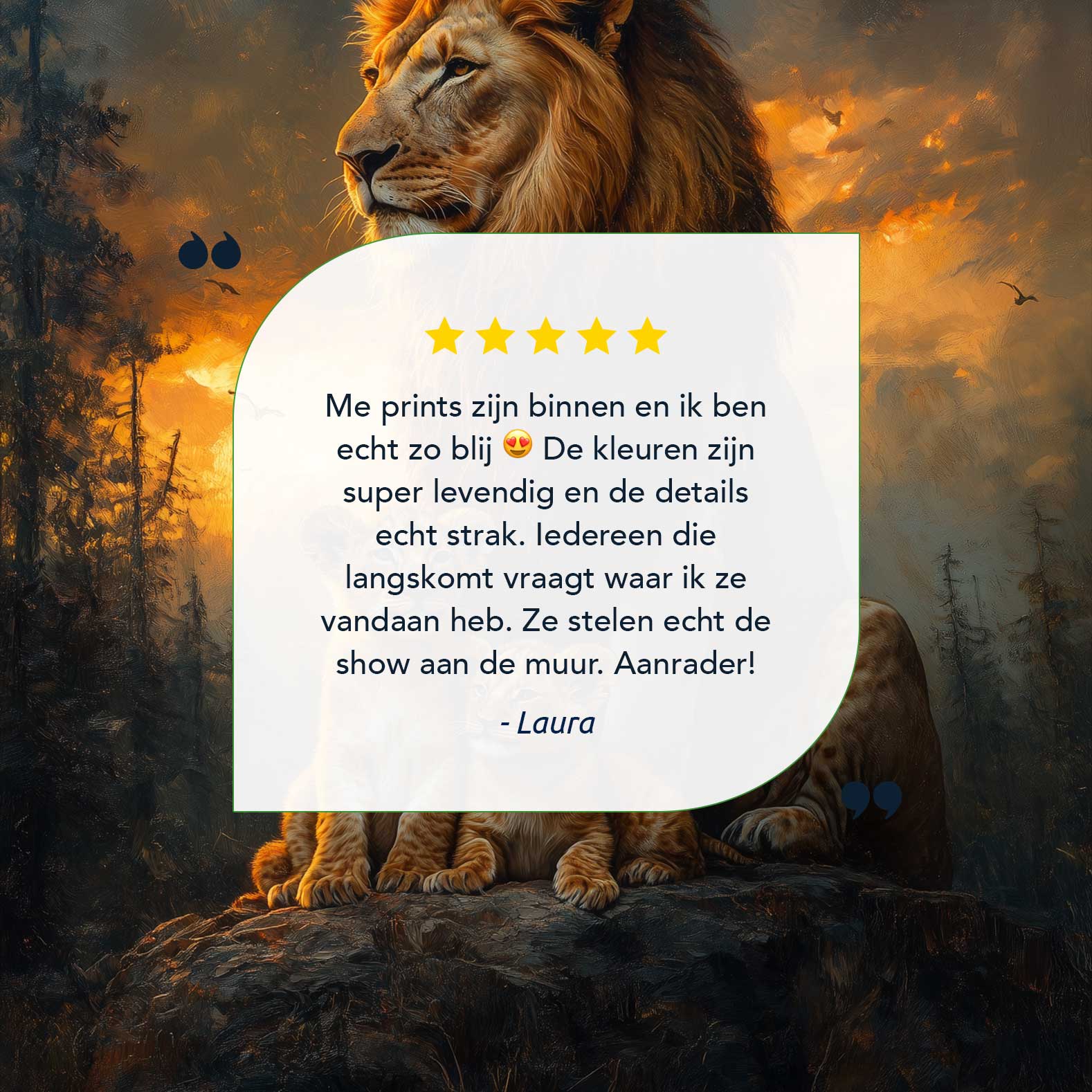 Majestueuze leeuw met welpen - Afbeelding 9