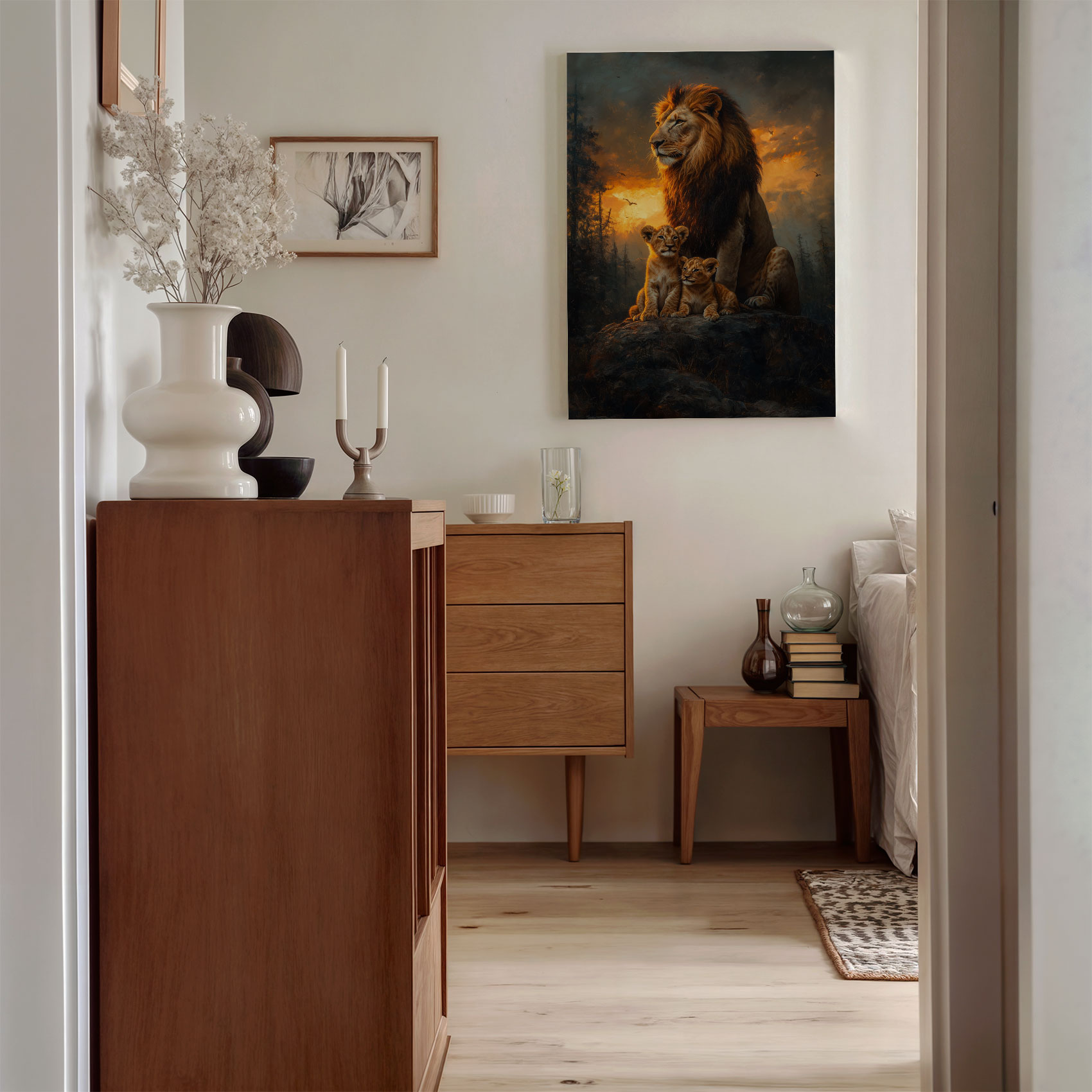 Majestueuze leeuw met welpen - Afbeelding 8