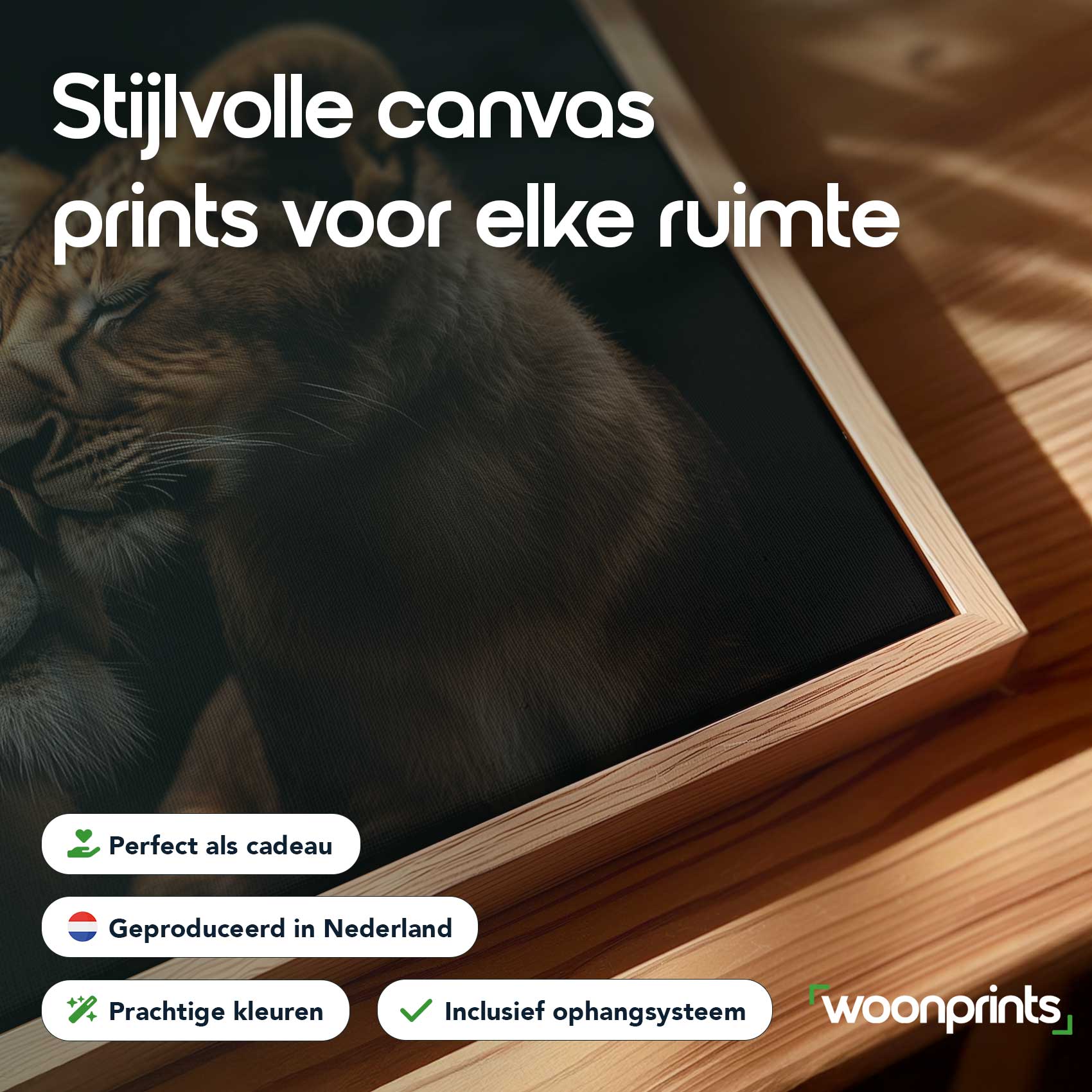 Liefdevolle leeuwenmoeder en welp - Afbeelding 4