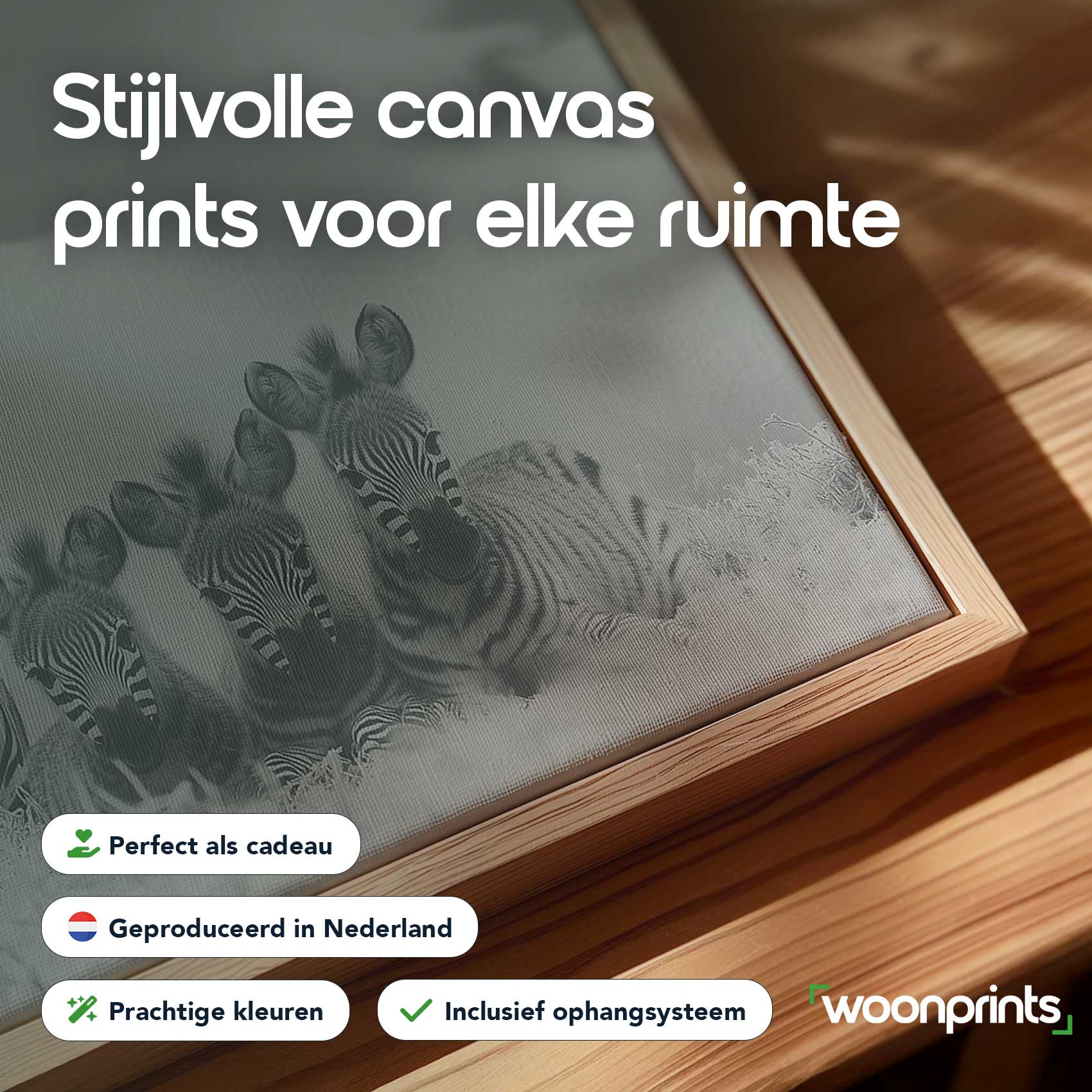 Zwart-witte zebrafamilie in gras - Afbeelding 4