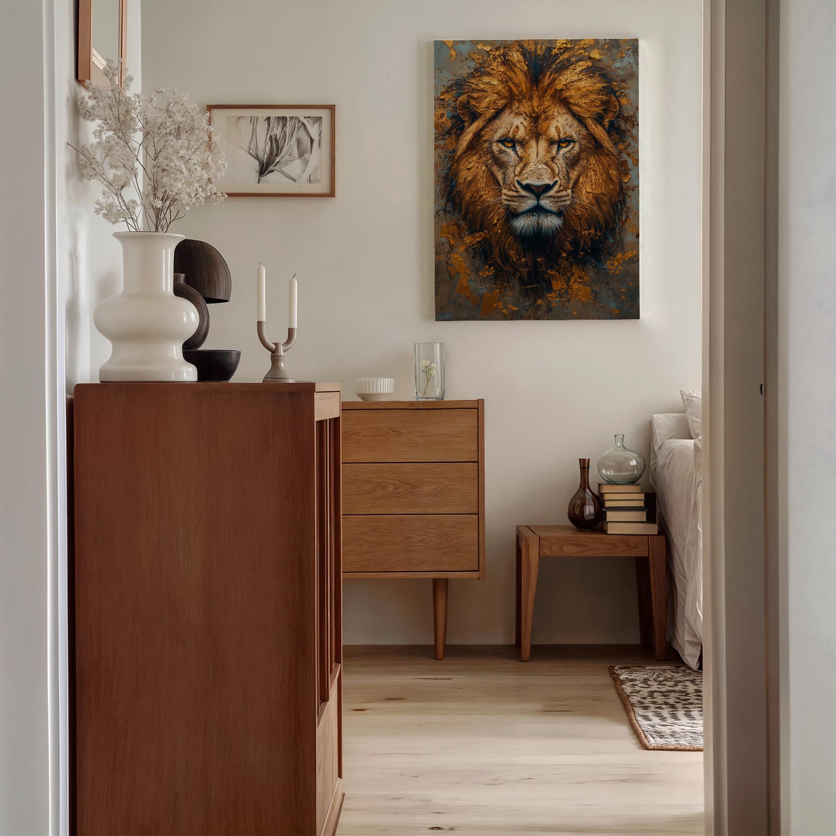 Majestueuze leeuwenkop close-up - Afbeelding 8