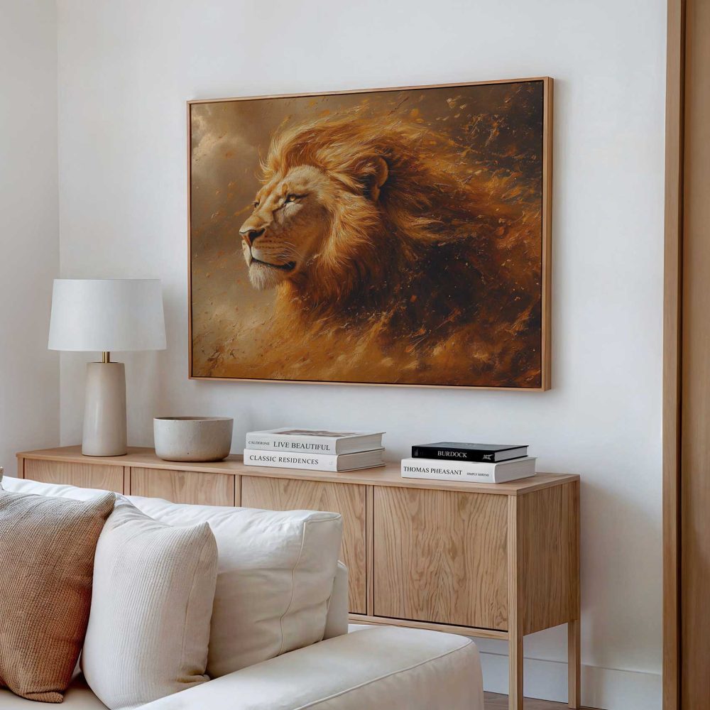 Alternative view of Majestueuze Leeuw Digitale Kunst