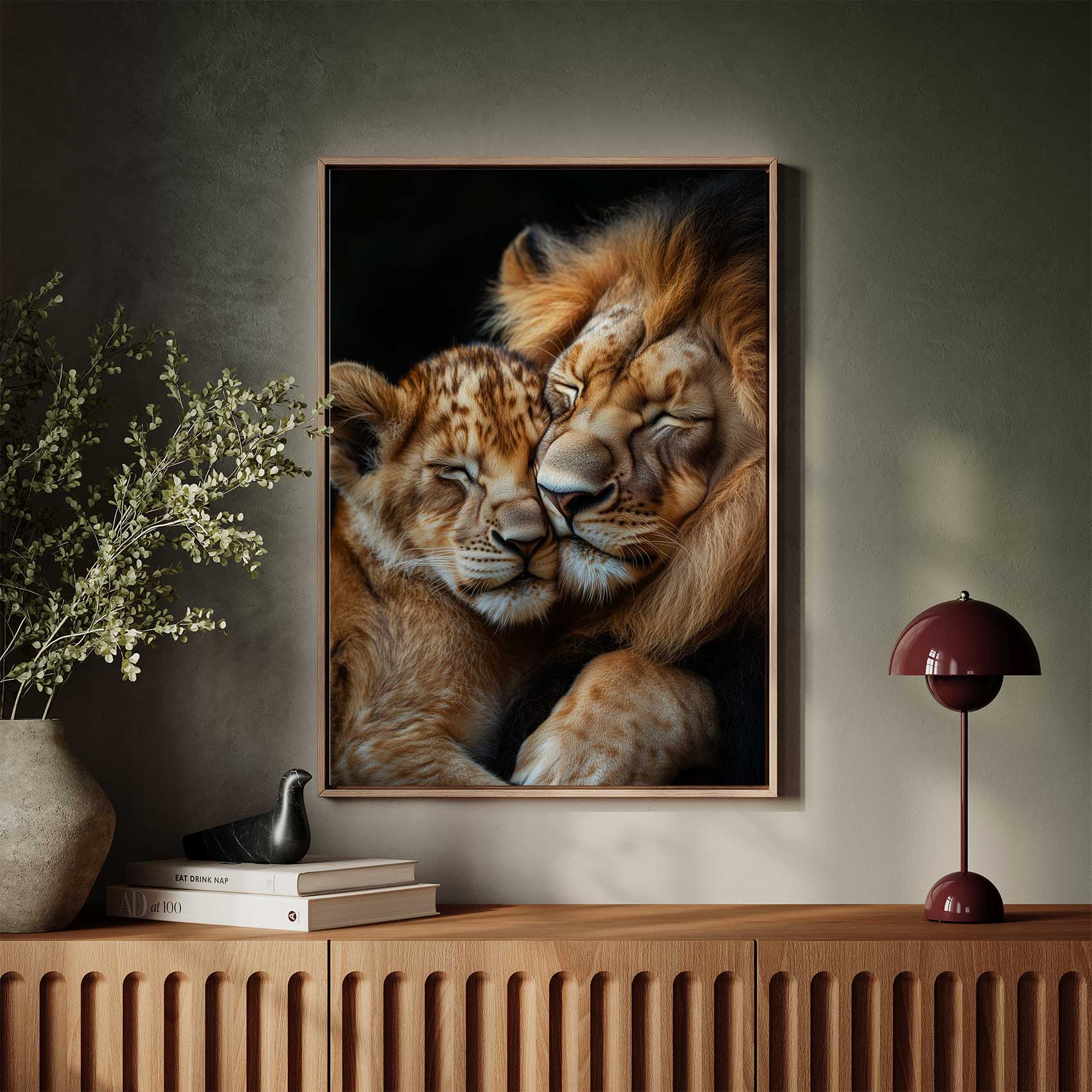 Liefdevolle leeuwenknuffel - Afbeelding 3