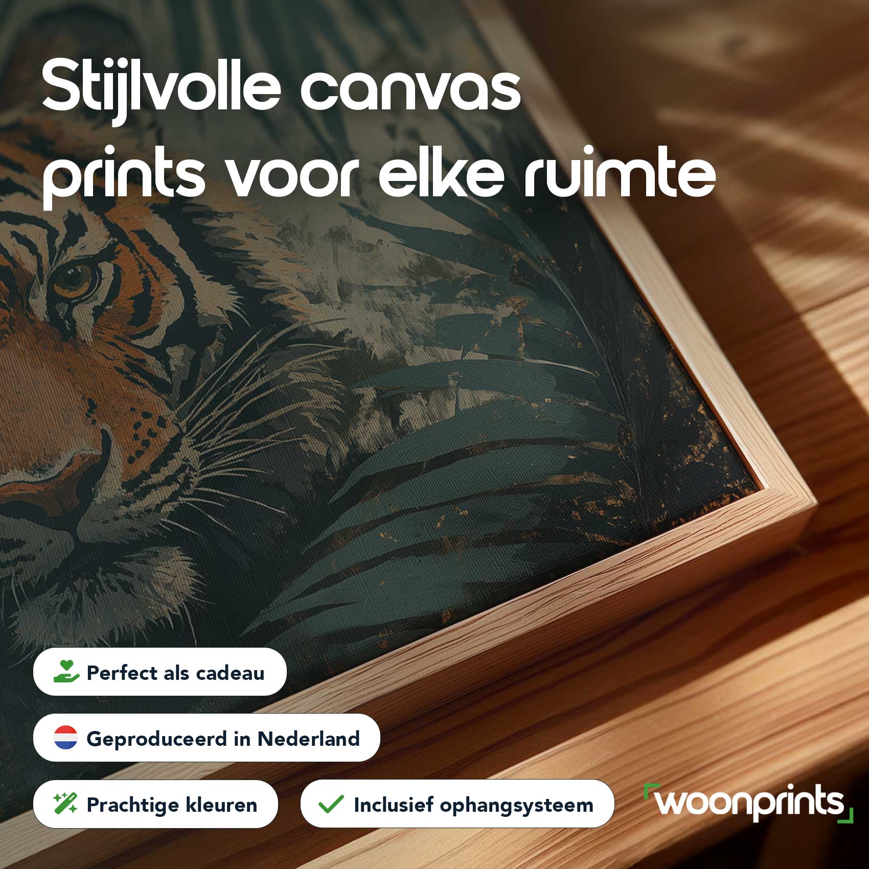 Majestueuze tijger close-up - Afbeelding 4