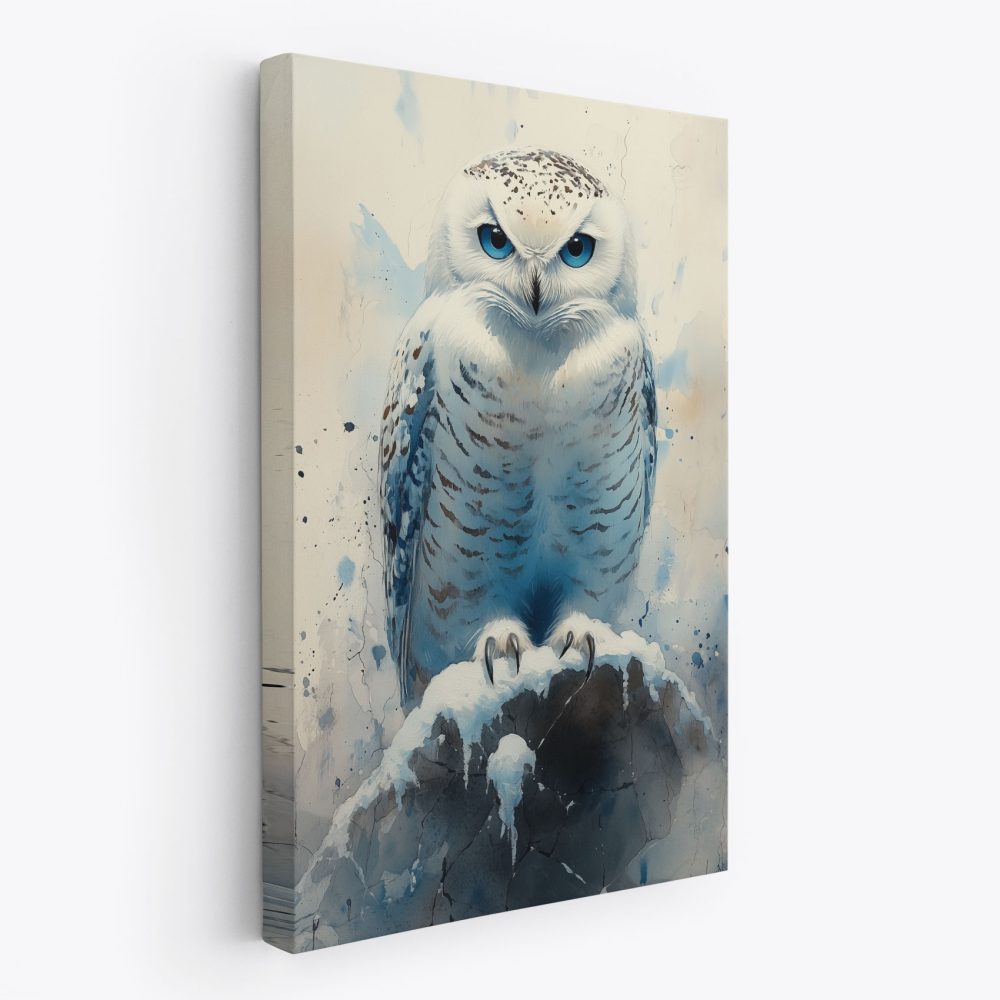 Blauwogige witte uil