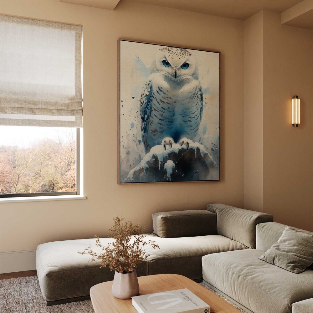 Alternative view of Blauwogige witte uil