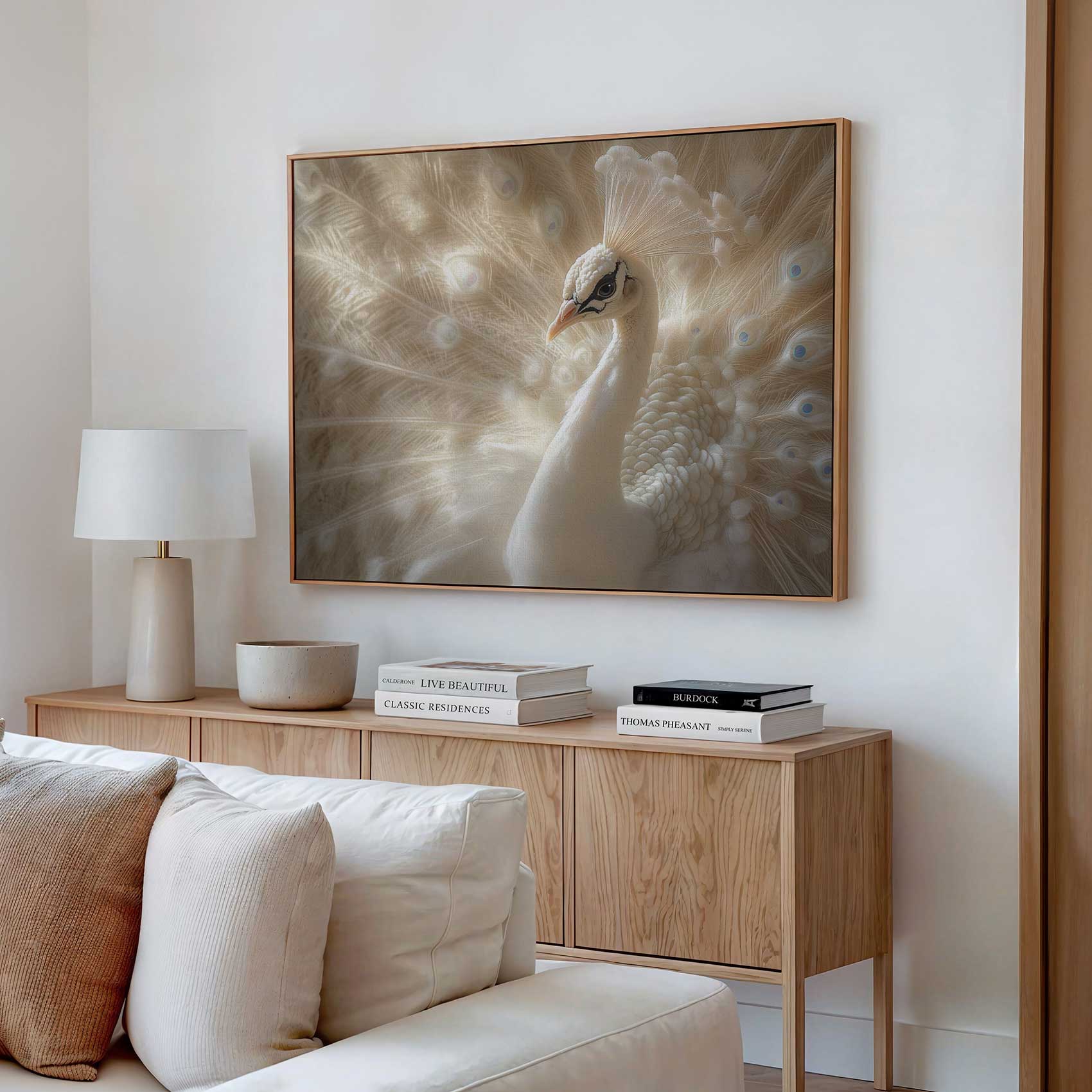 Majestueuze witte pauw - Afbeelding 2