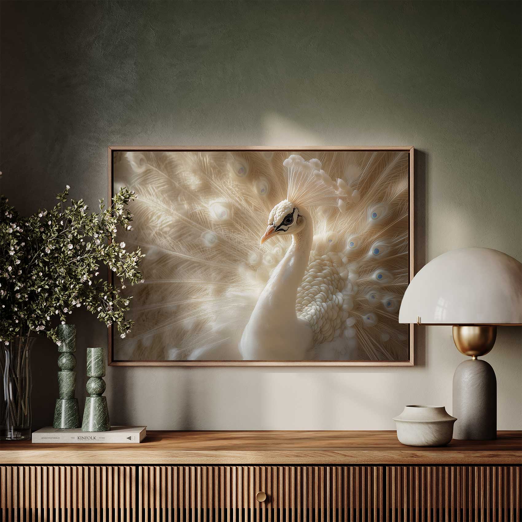 Majestueuze witte pauw - Afbeelding 7