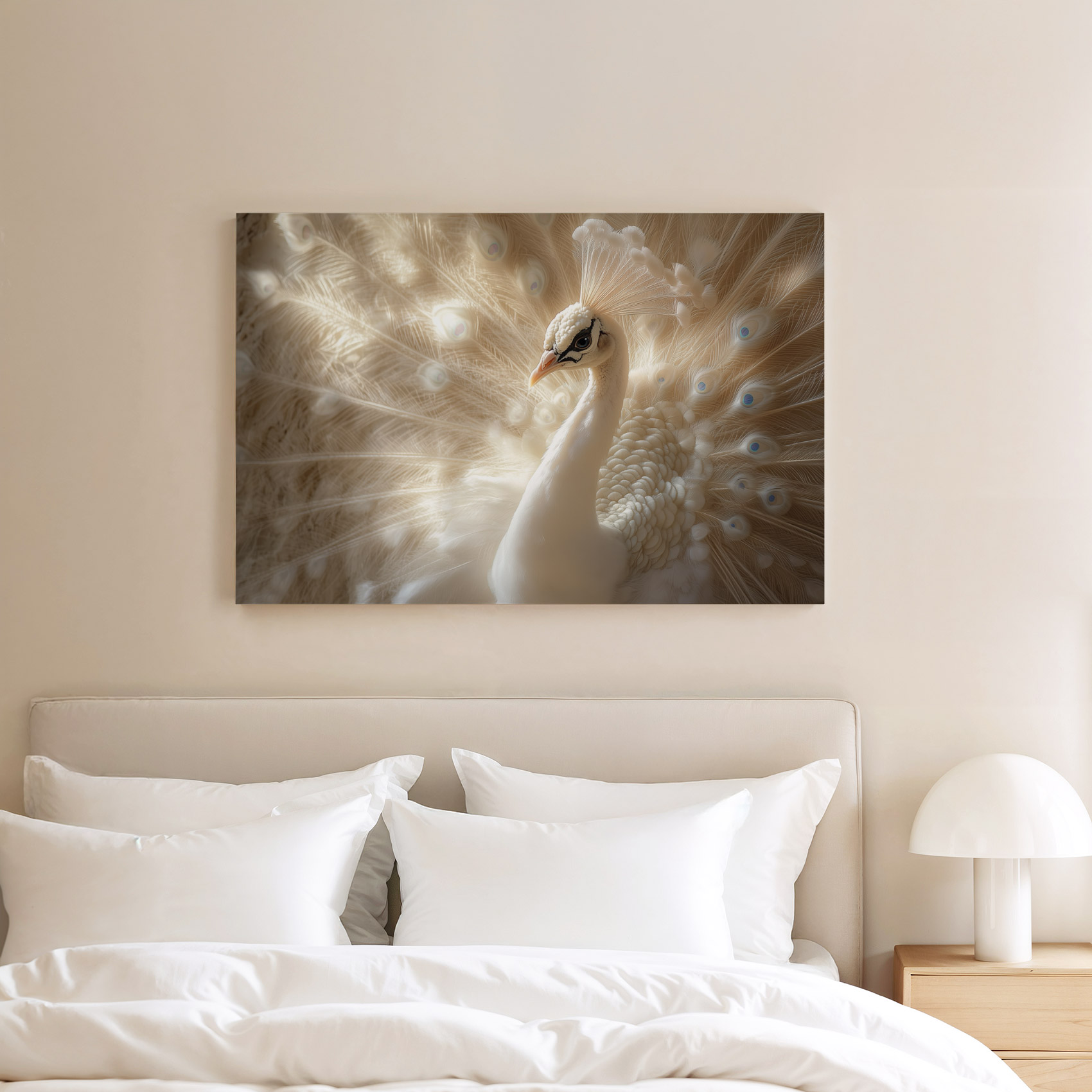 Majestueuze witte pauw - Afbeelding 8