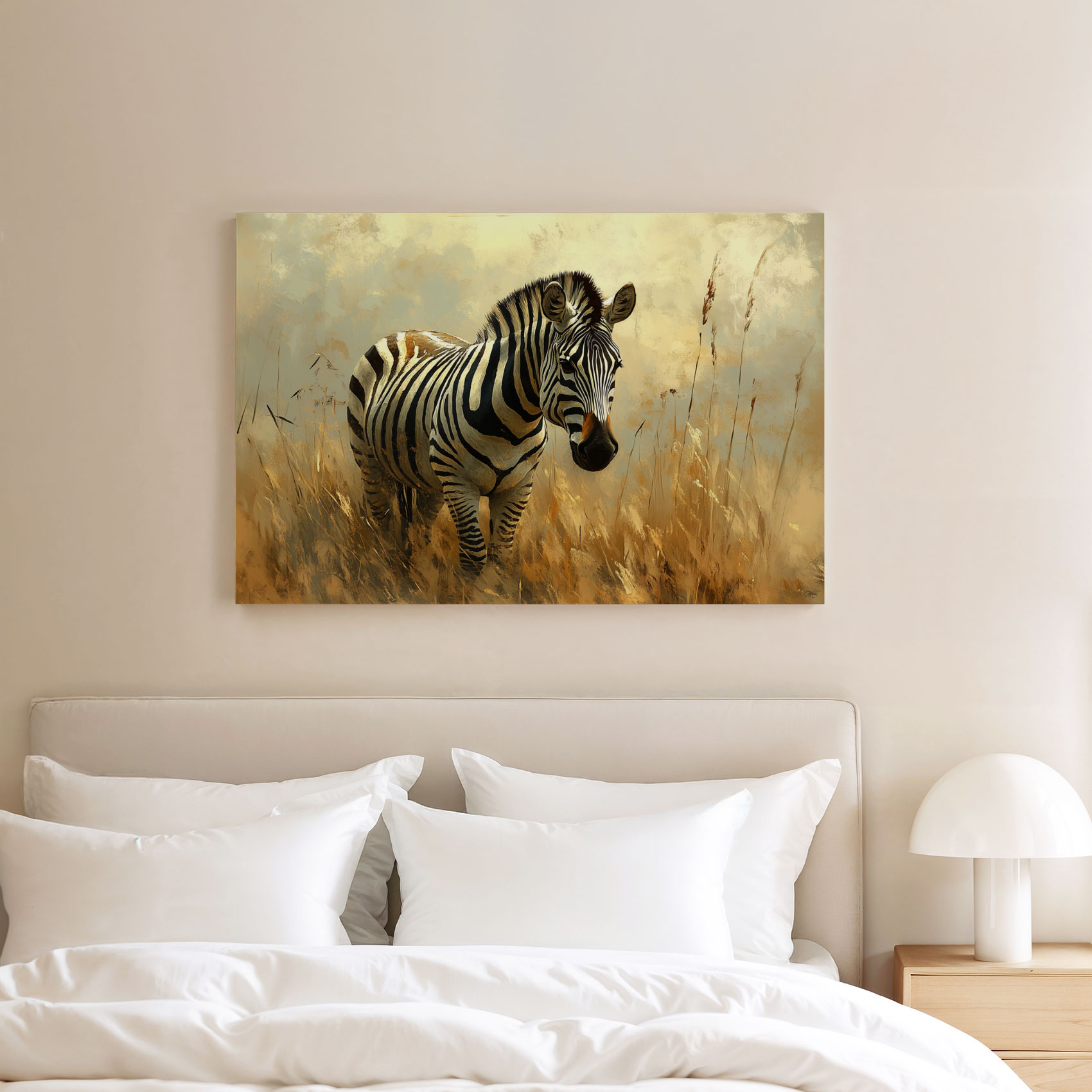 Realistische zebra in grasveld - Afbeelding 8