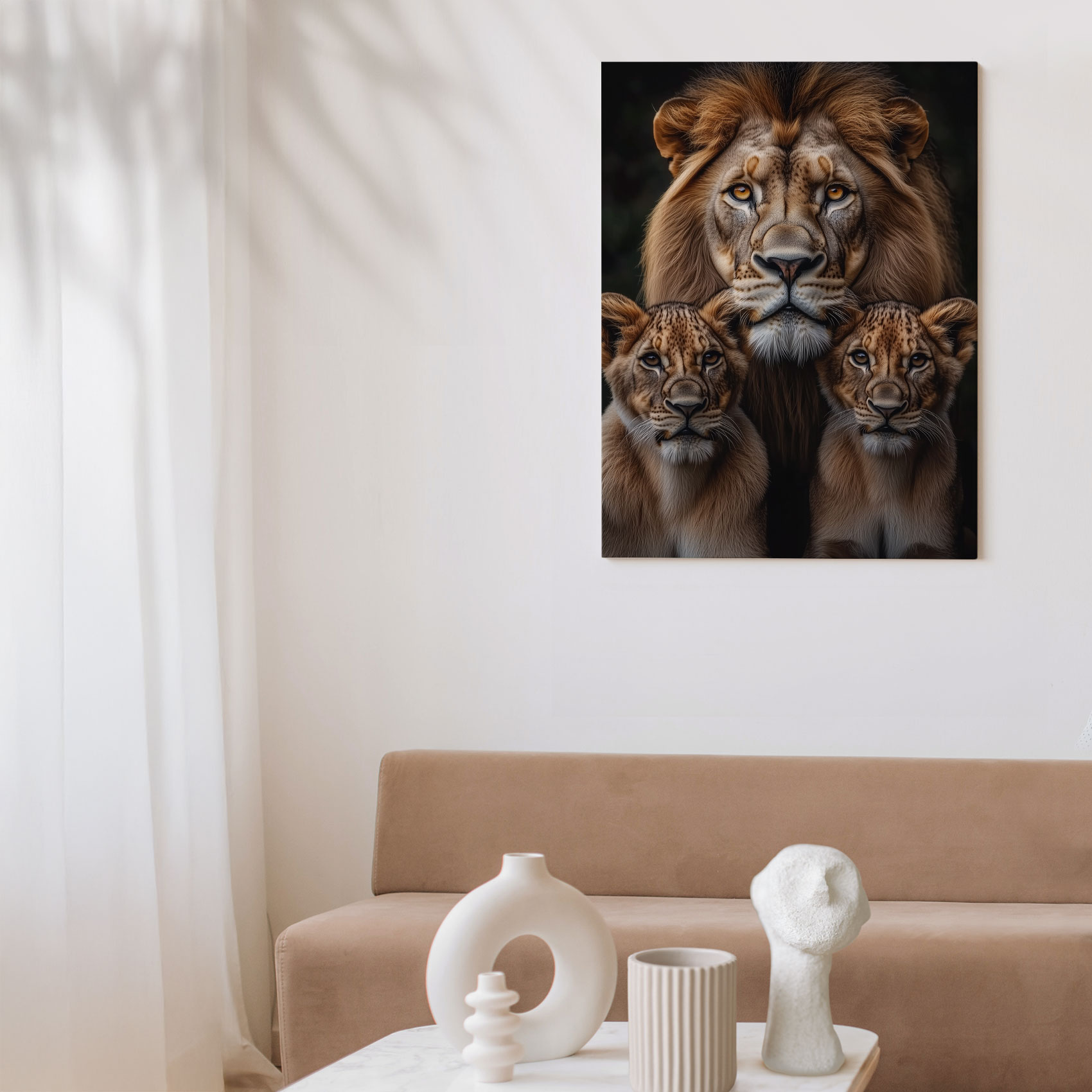 Majestueuze leeuw met welpen - Afbeelding 7