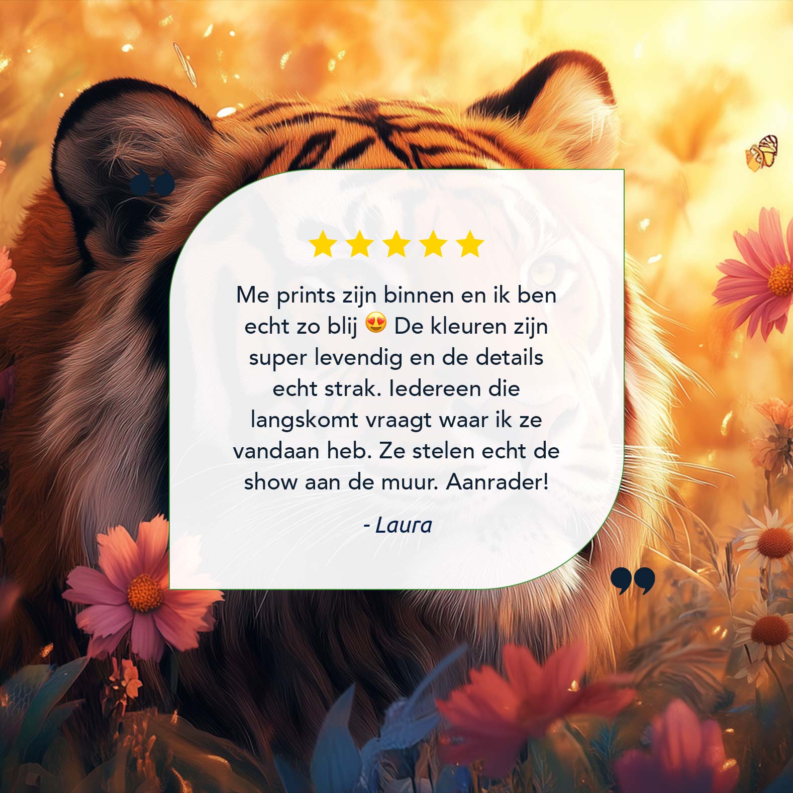 Tijger tussen bloemenpracht - Afbeelding 9