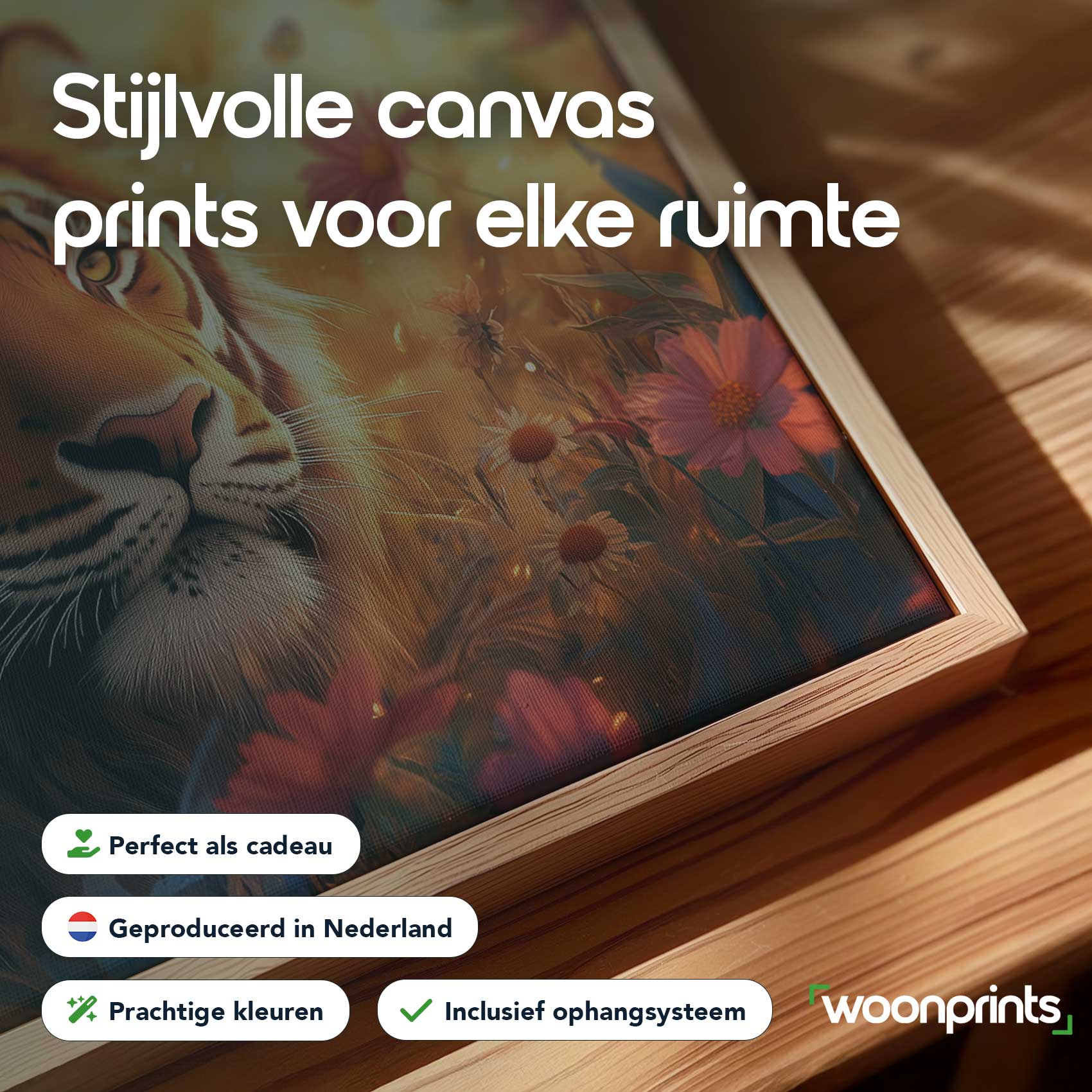 Tijger tussen bloemenpracht - Afbeelding 4