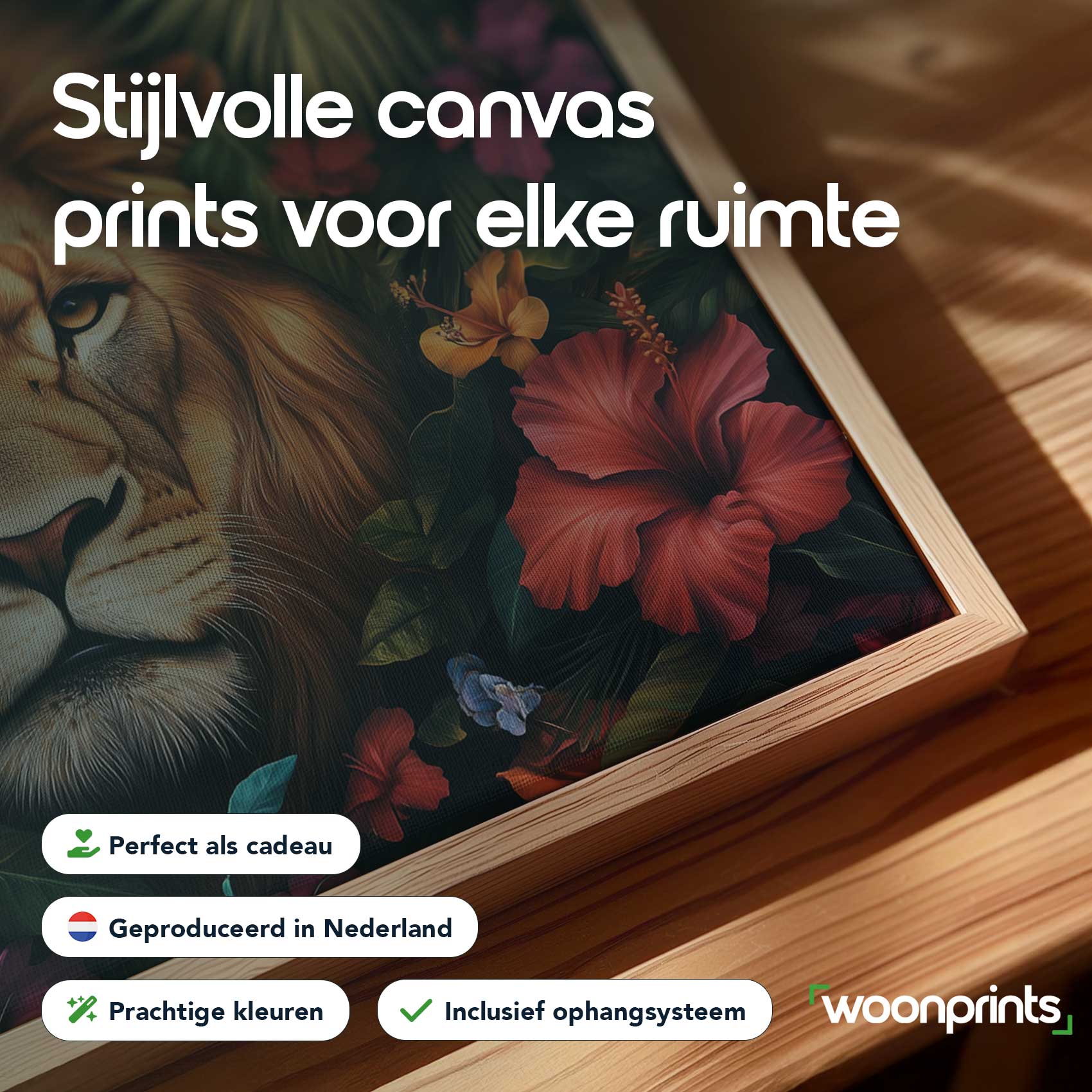 Leeuwenkop met bloemenpracht - Afbeelding 4
