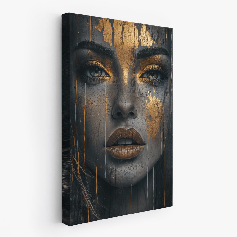 Gouden Dramatische Vrouwenportret