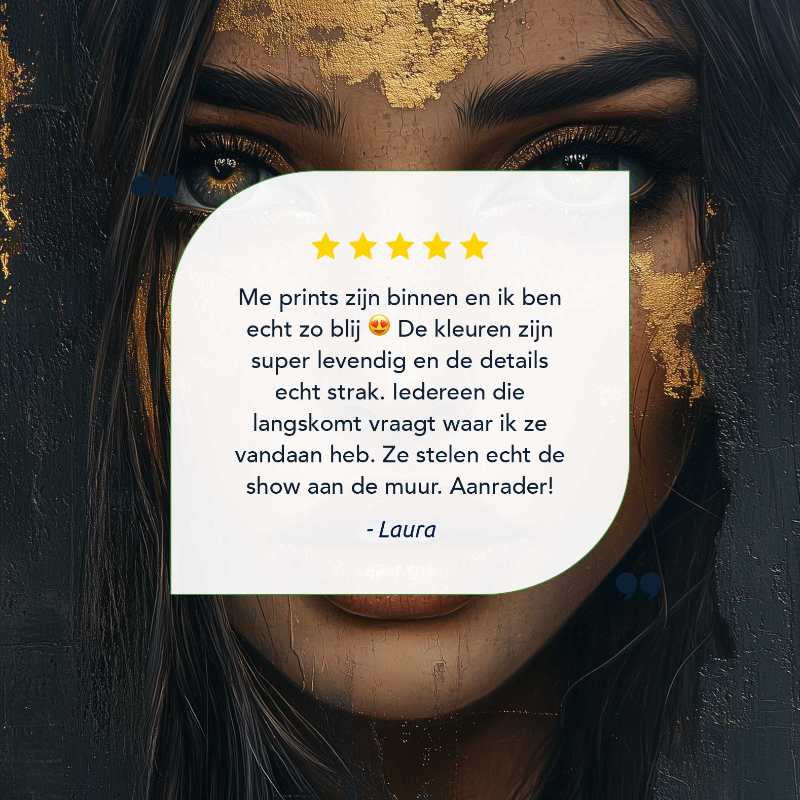 Gouden Glamour Gezicht - Afbeelding 9