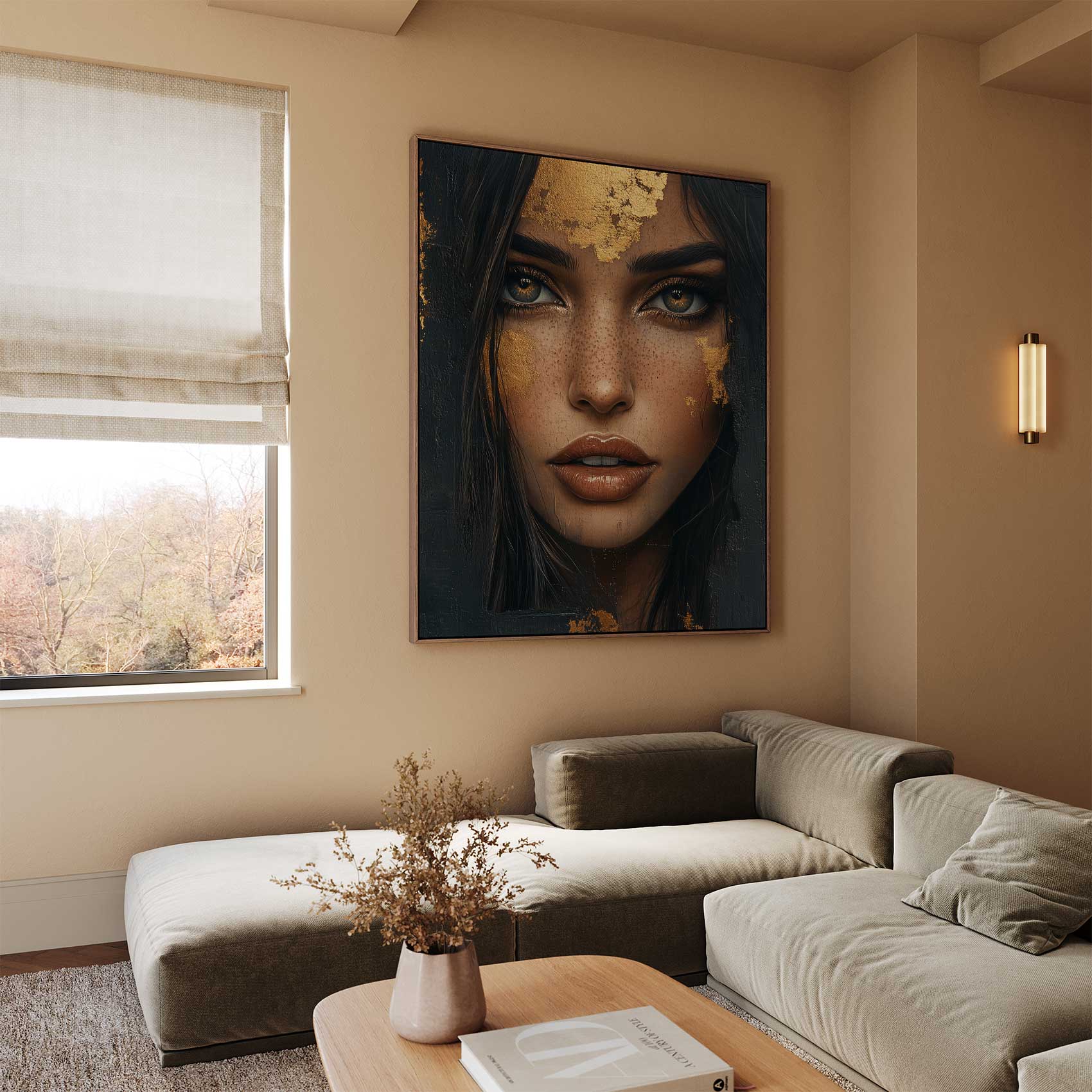 Gouden Glamour Gezicht - Afbeelding 2
