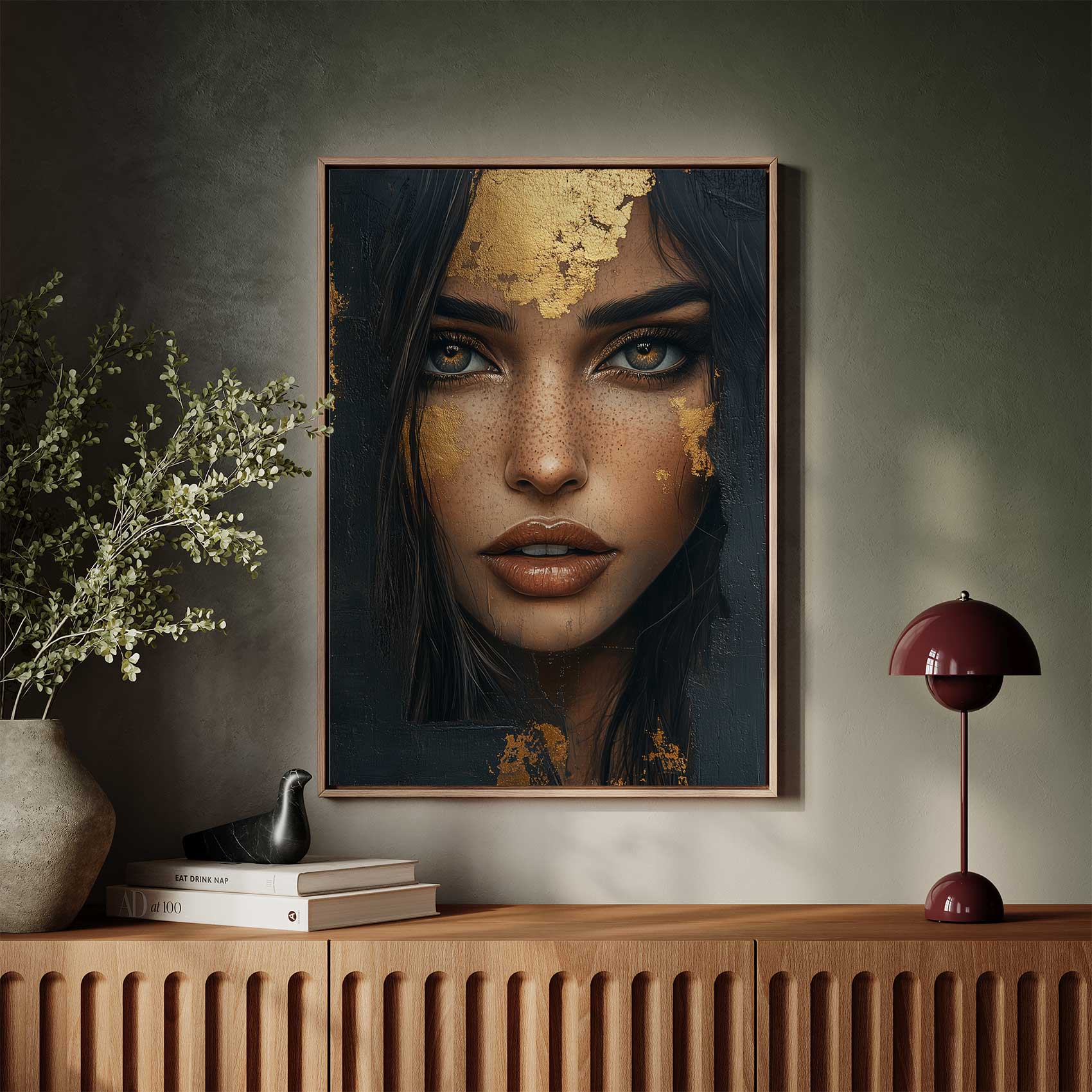 Gouden Glamour Gezicht - Afbeelding 3