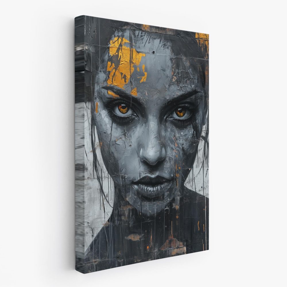 Dramatisch zwart-wit portret