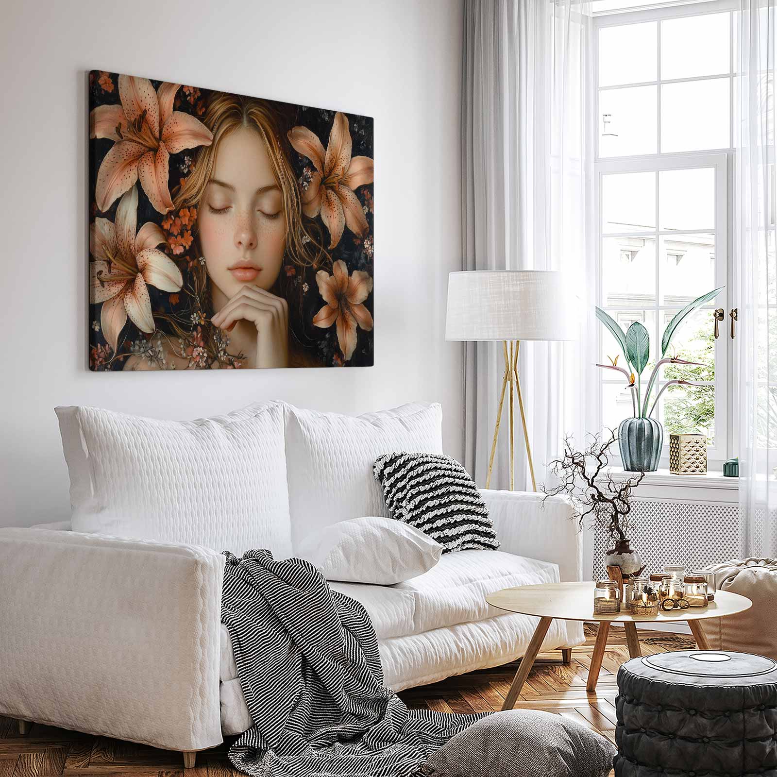 Vrouw in bloemenserre - Afbeelding 3