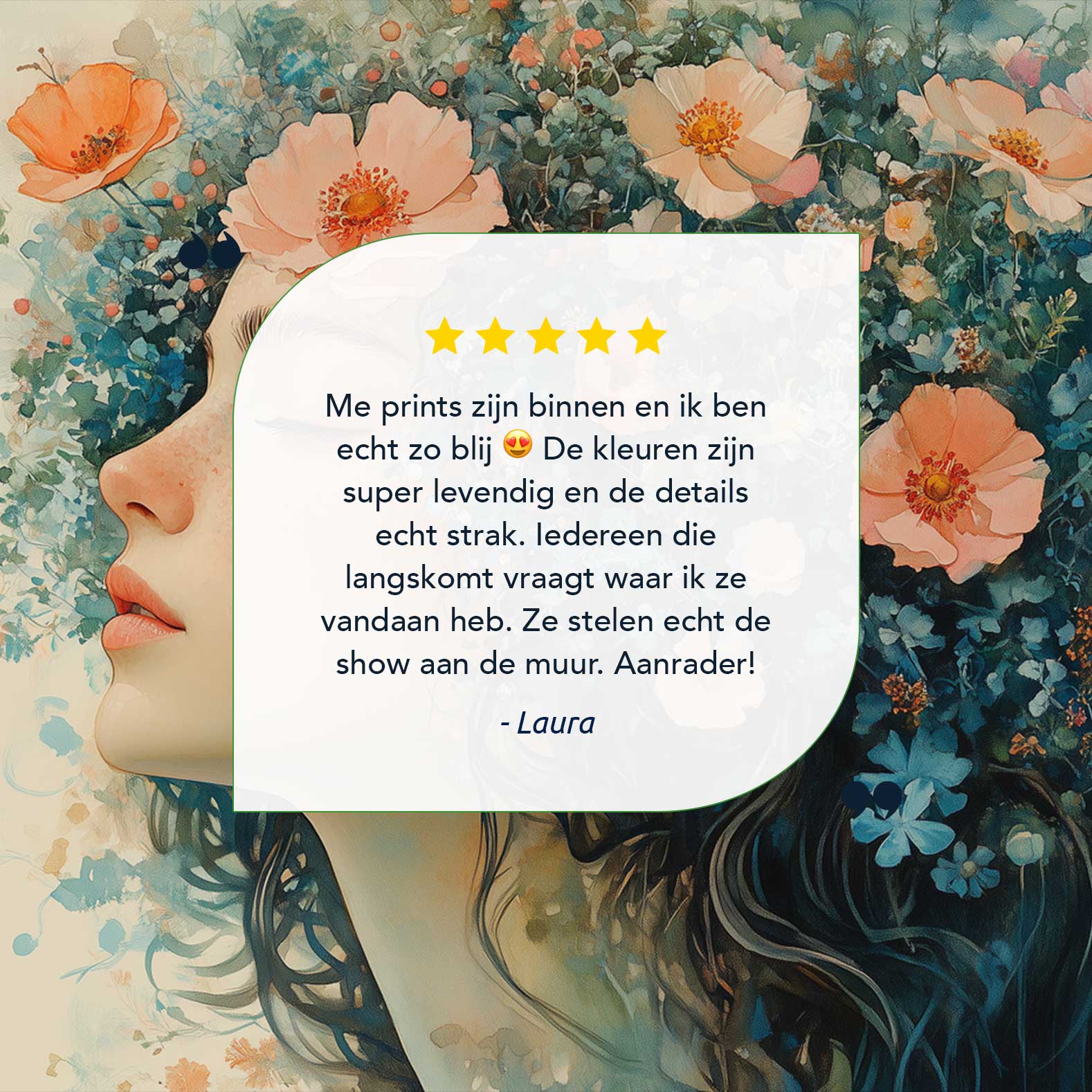 Bloemenfee met dromerige blik - Afbeelding 9