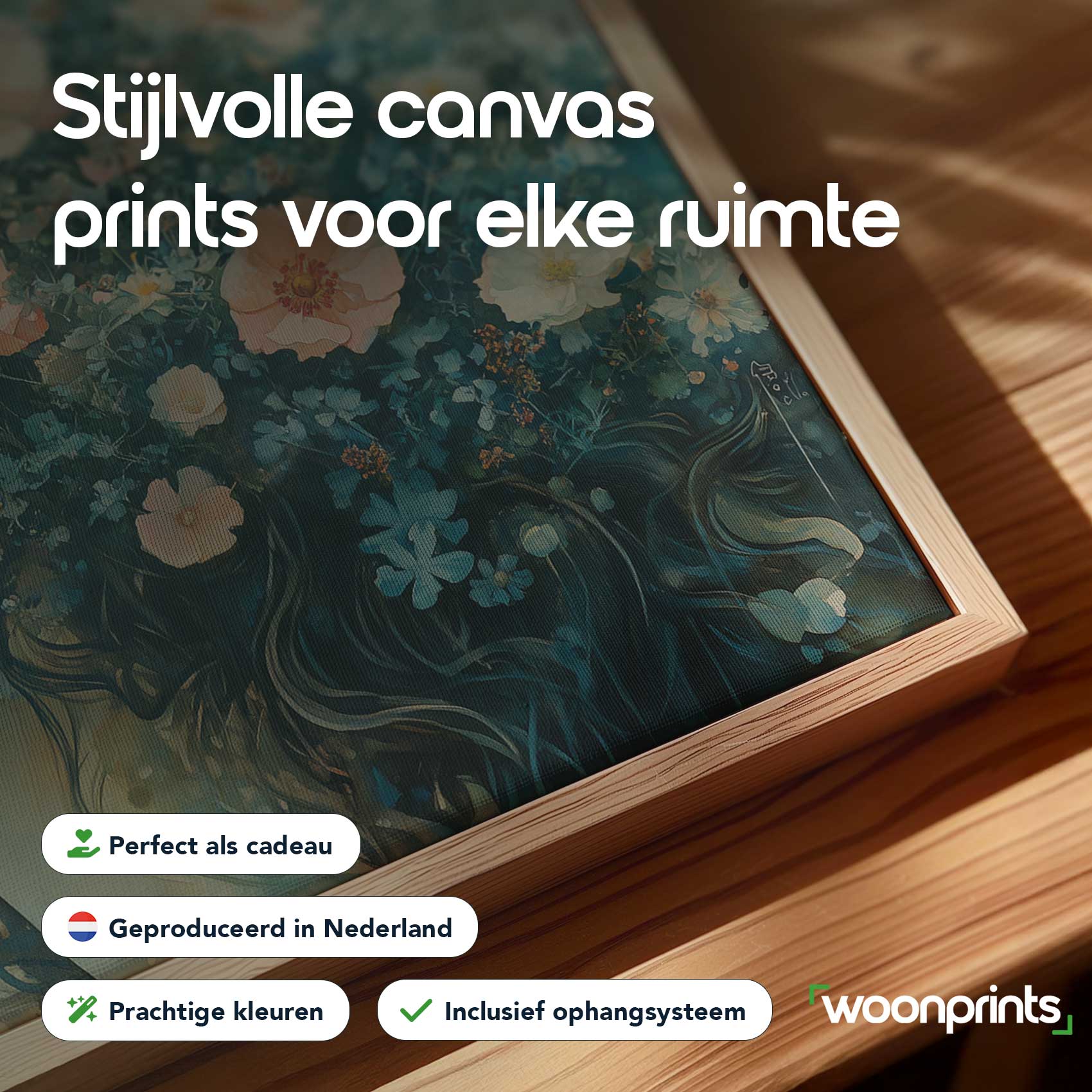 Bloemenfee met dromerige blik - Afbeelding 4